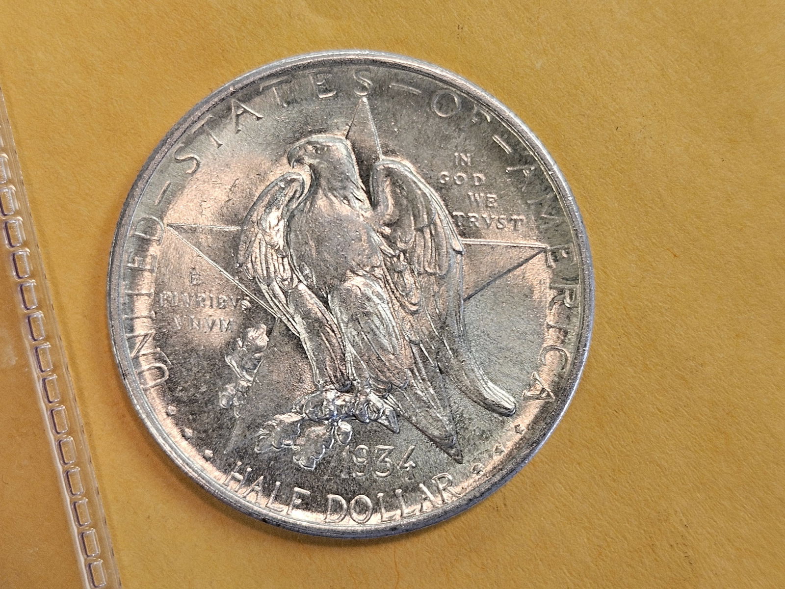 GEM Brilliant Uncirculated plus 1934 Texas Commemorative silver Half Dollar - 7
