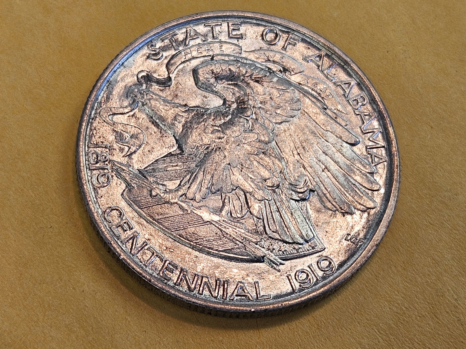 Choice Brilliant Uncirculated plus 1921 Commemorative silver Half Dollar - 6