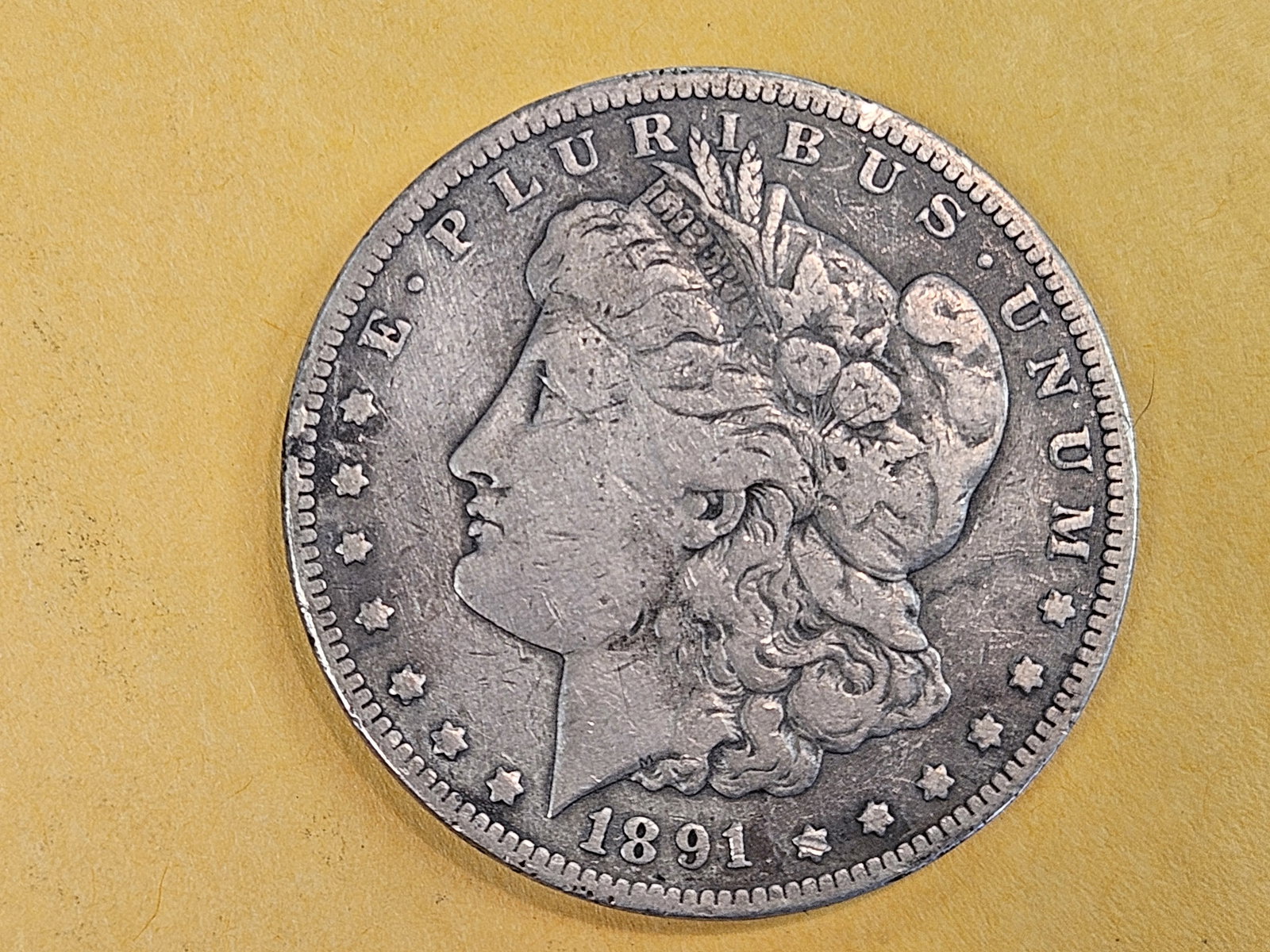 ** KEY DATE ** 1891-CC Morgan Dollar in Fine: KEY DATE! CARSON CITY! 