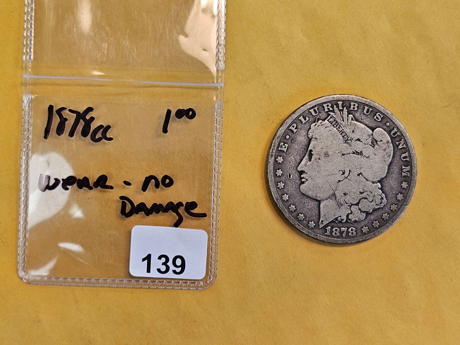 ** KEY DATE ** 1878-CC Morgan silver Dollar - 2