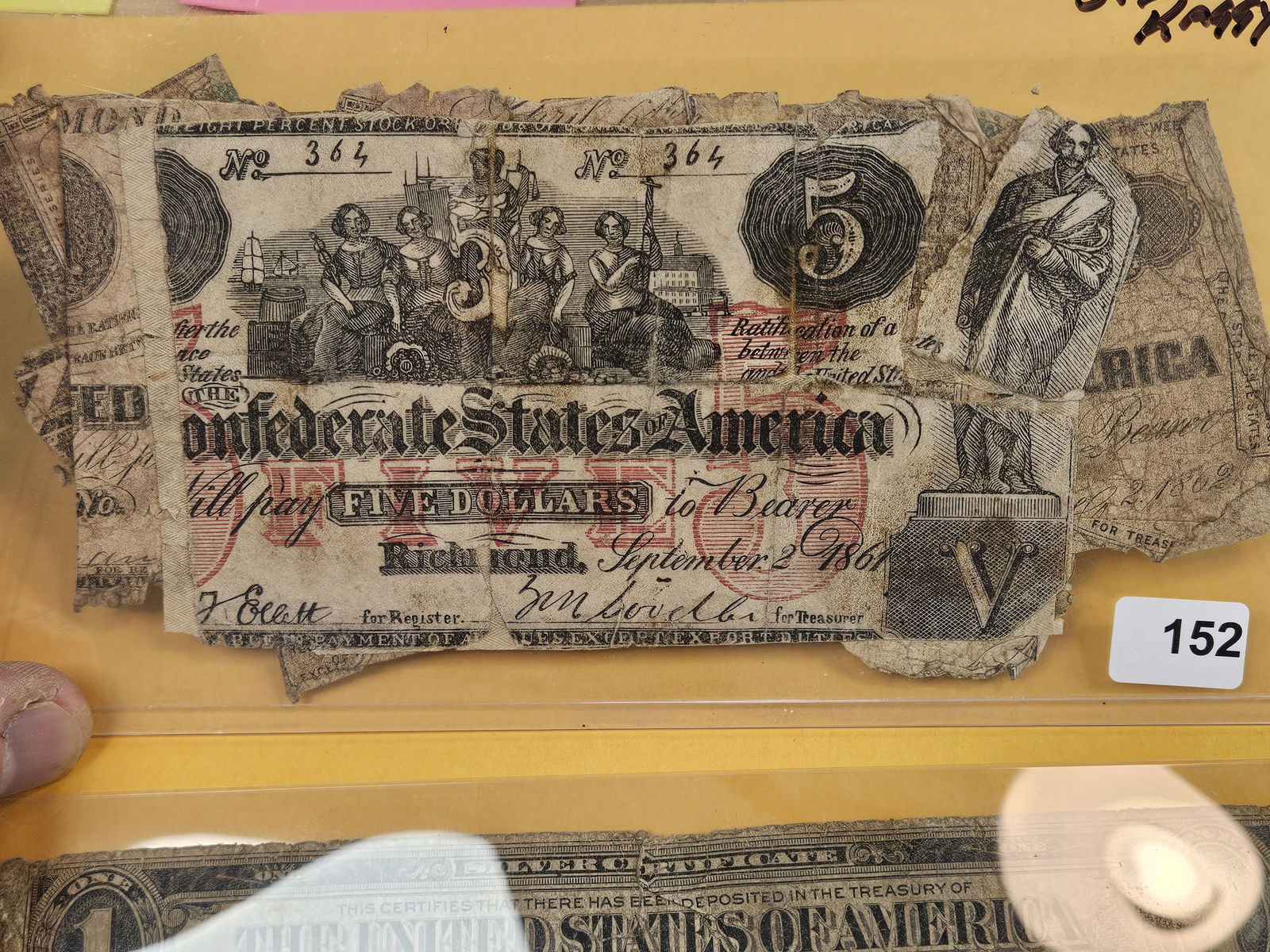 Eight mixed Older US Pieces of Currency - 2