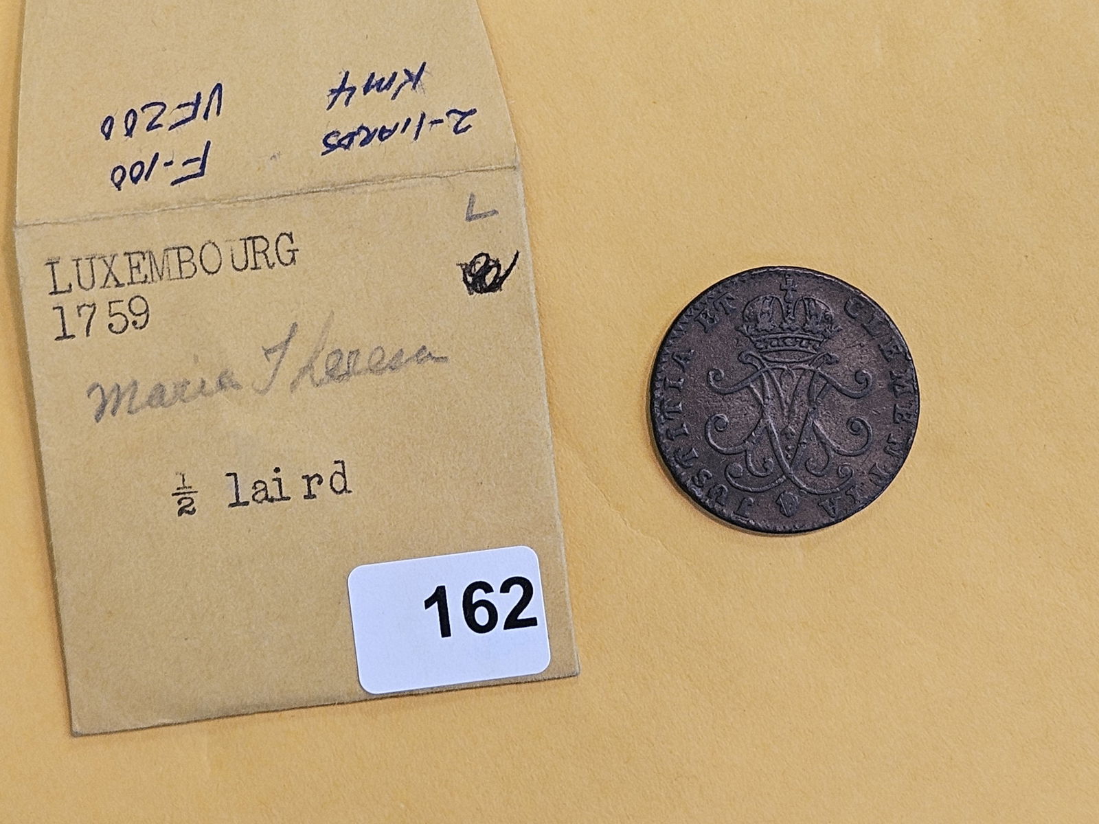 1759 Luxembourg 1/2 Liard in Very Fine plus - 2