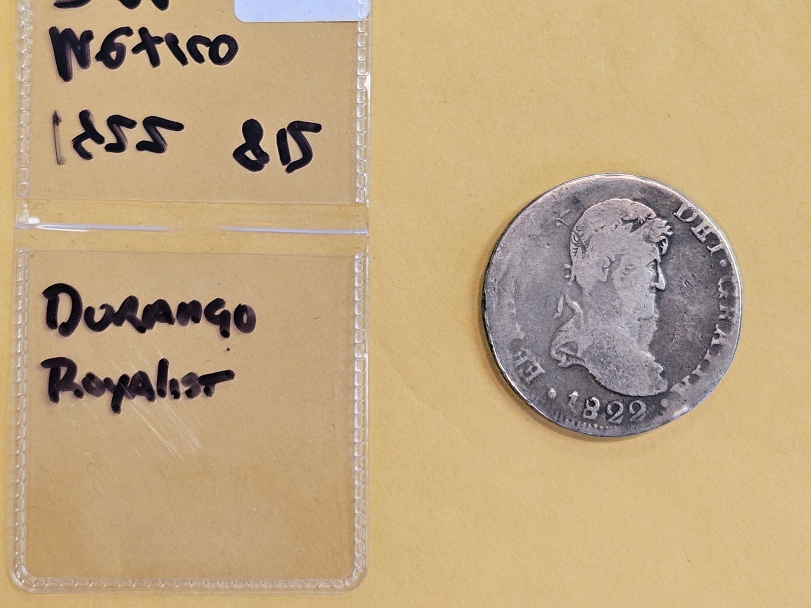 1822 Mexico silver 8 reals - 3