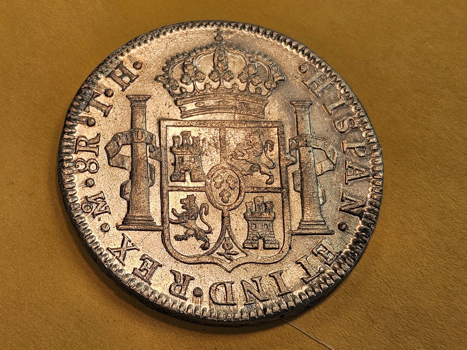 1808 Th Mexico Silver 8 reals in Brilliant About Uncirculated - 58 - 6