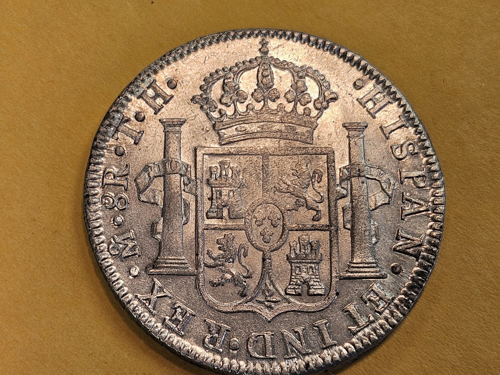 1808 Th Mexico Silver 8 reals in Brilliant About Uncirculated - 58 - 7