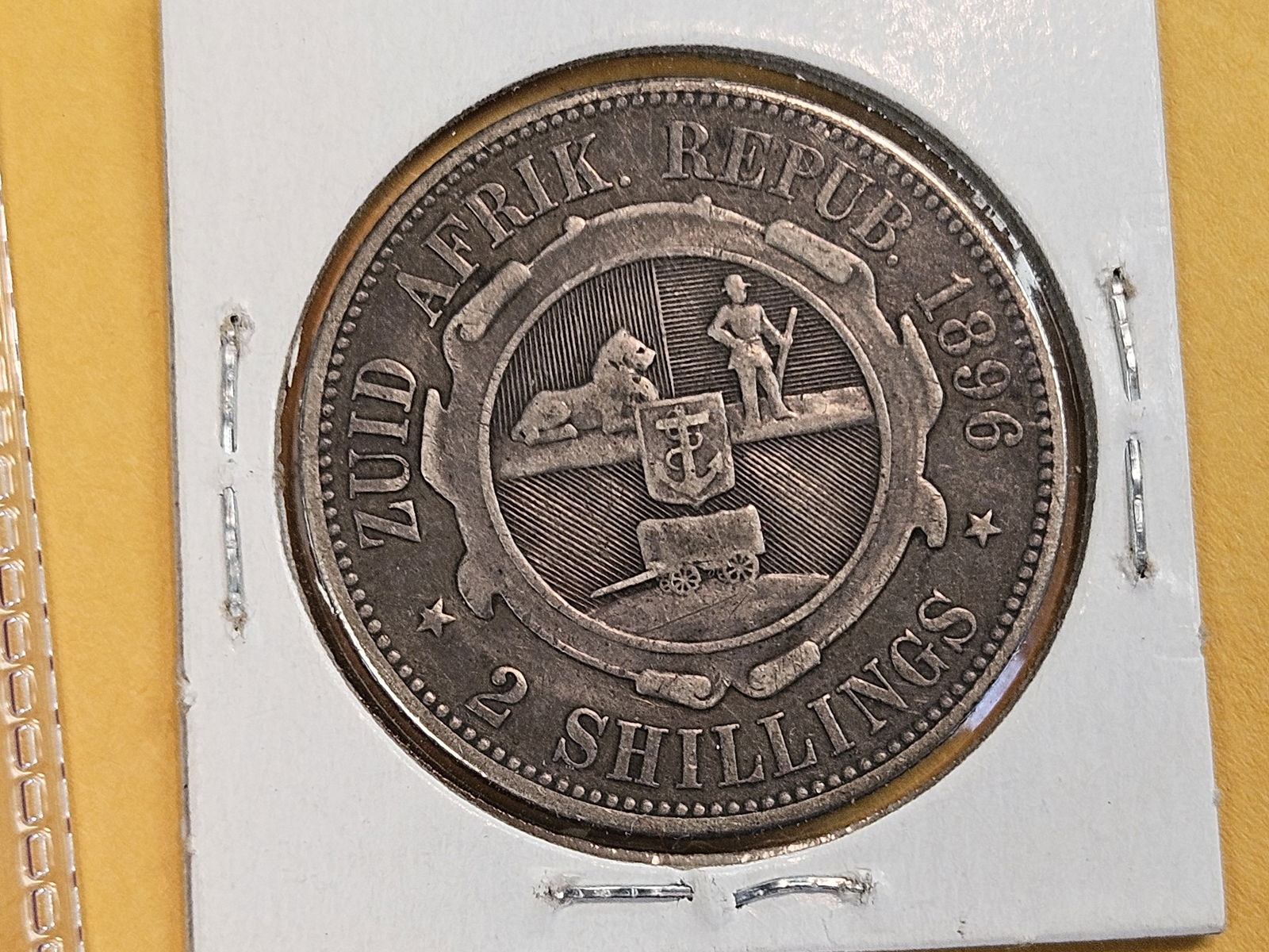 1896 South Africa silver 2 shillings - 3