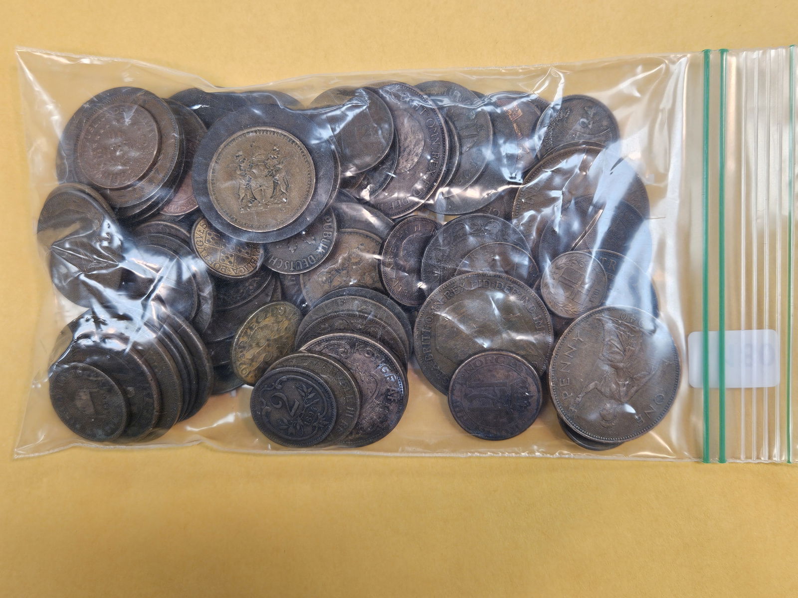 ONE POUND of older, mixed, Copper, World Coins - 2
