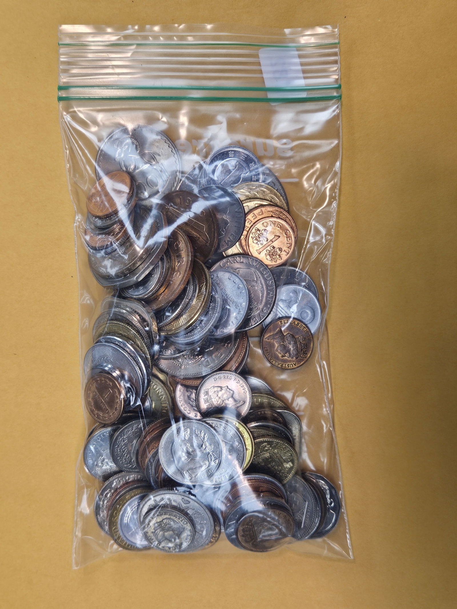 ONE POUND of mixed, Brilliant Uncirculated, World Coins - 2