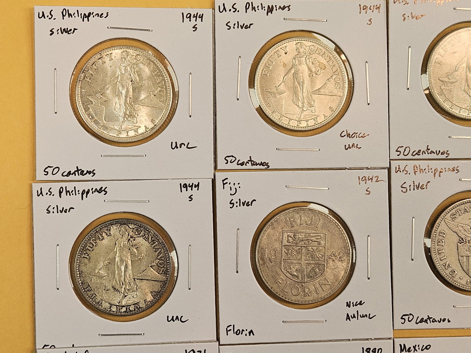 Ten nice, mixed, silver, World Coins - 2