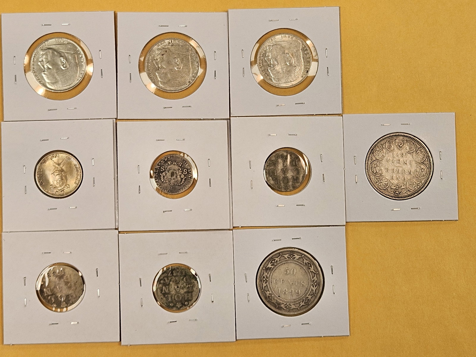 Ten nice, mixed, silver, World Coins - 6