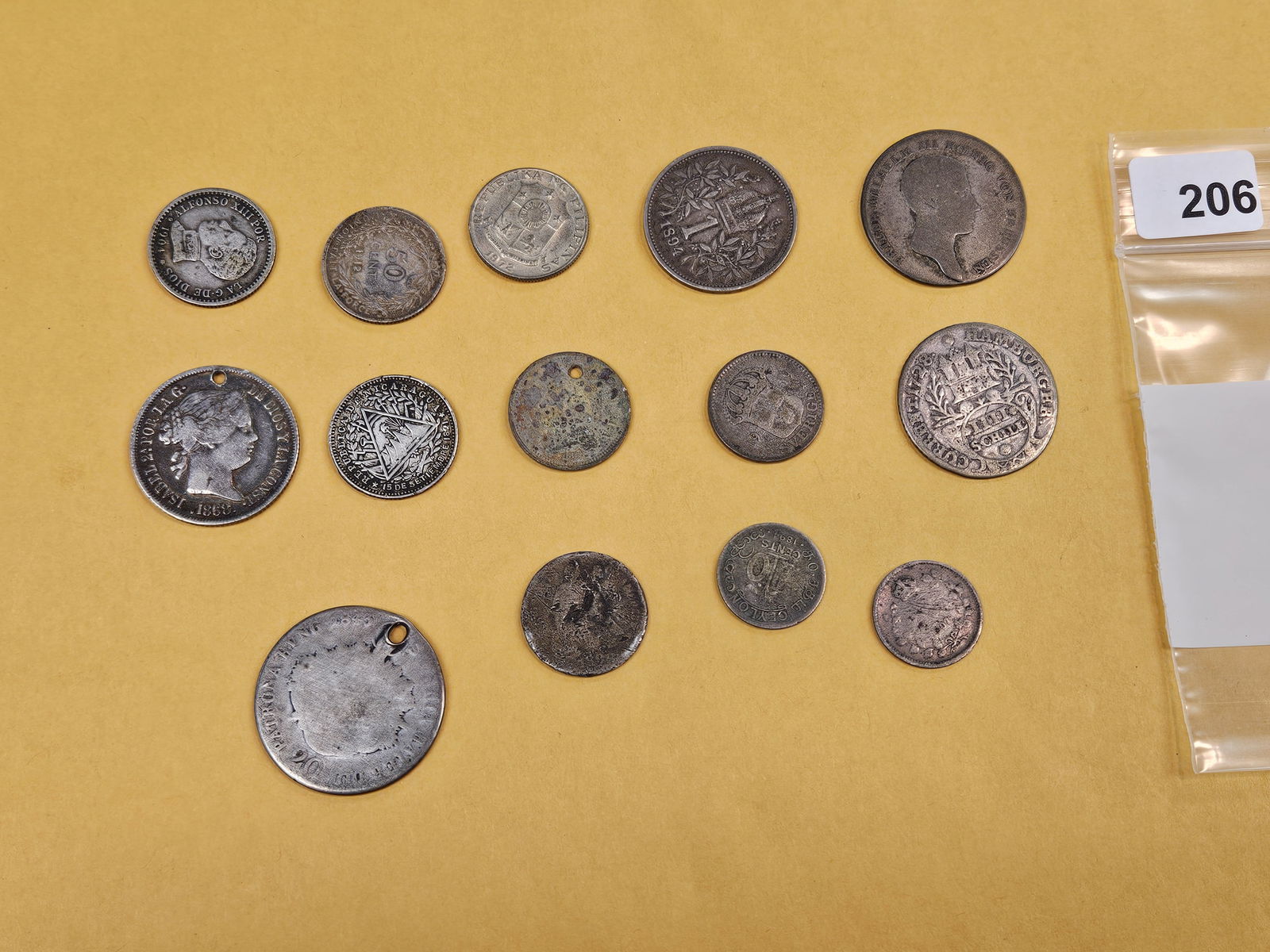 Fourteen mixed silver World coins - 2