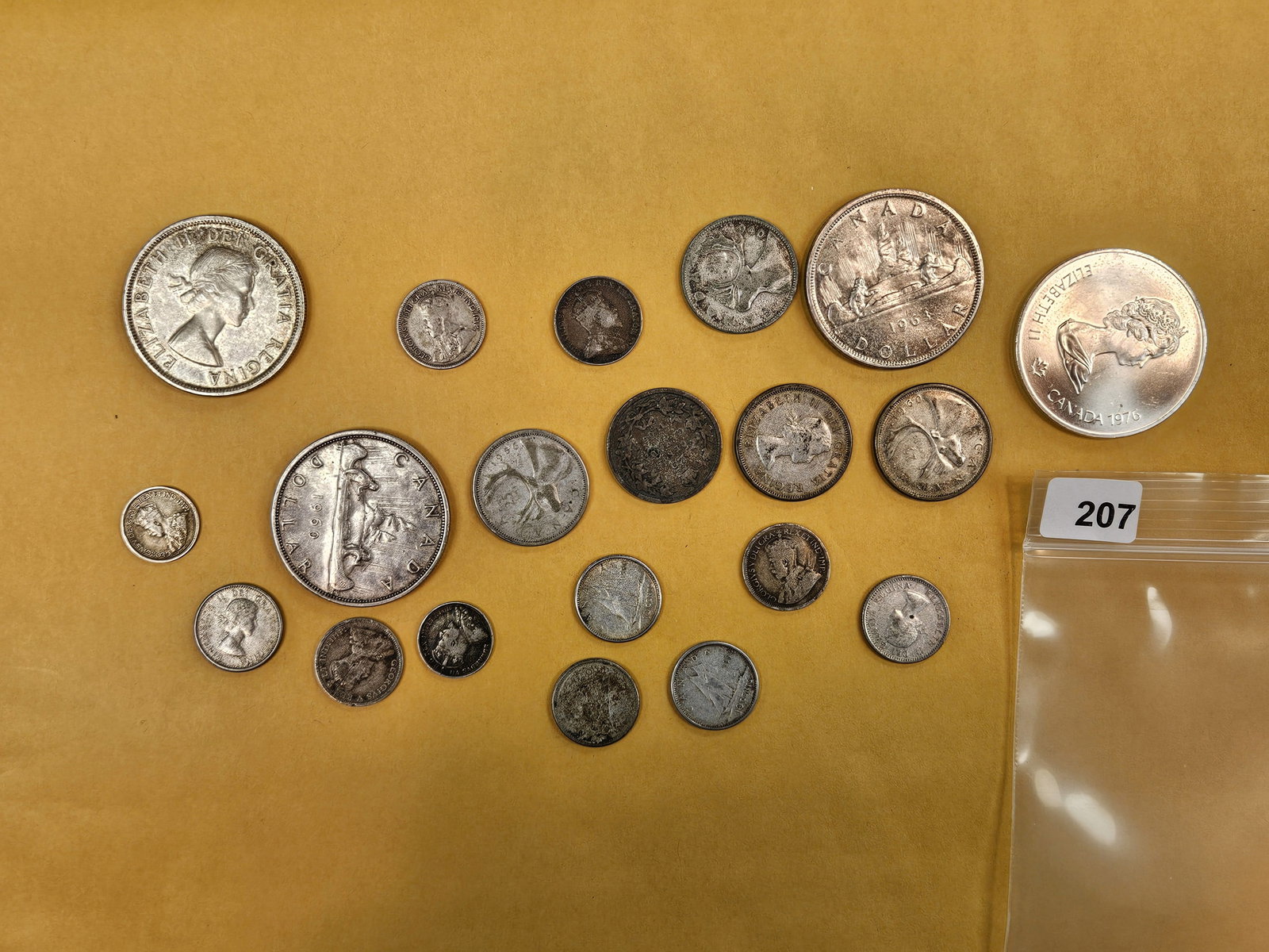 Twenty, mixed, Silver Canadian Coins: Nice mix