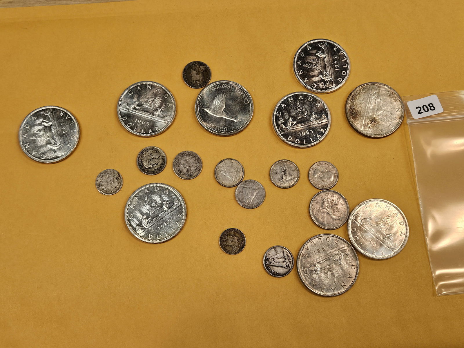 Twenty, mixed, Silver Canadian Coins - 2