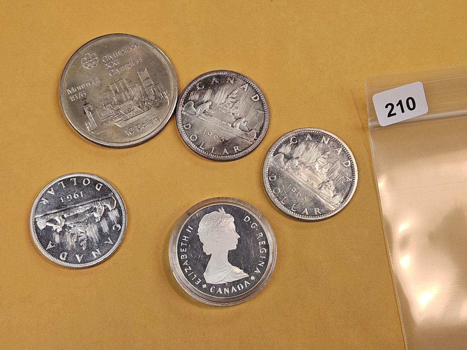 Five larger, Canadian, silver coins - 2