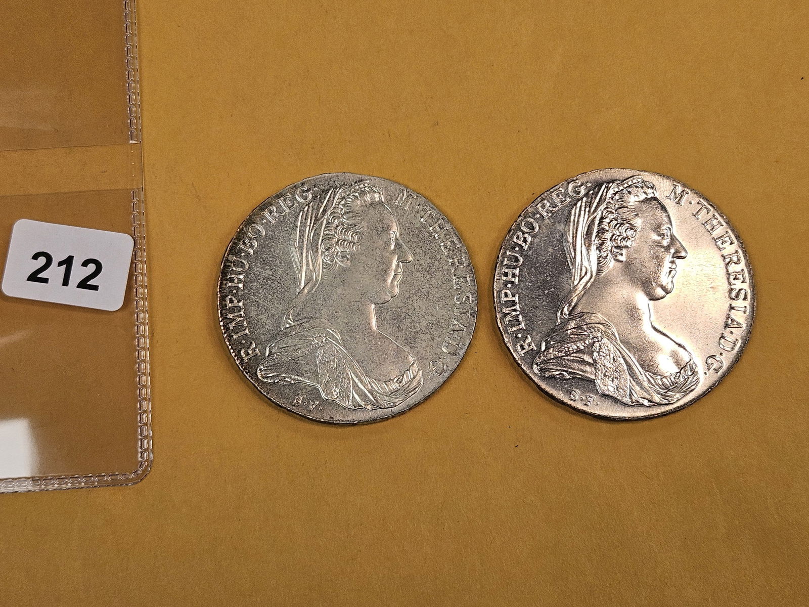 Two GEM 1780 Maria Theresa silver Thalers - 2