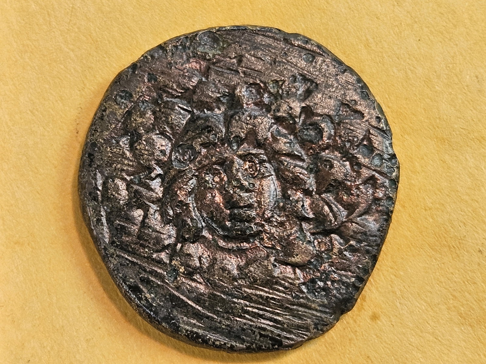 ANCIENT! Pontos Amisos Greece: Gorgons Head at center 