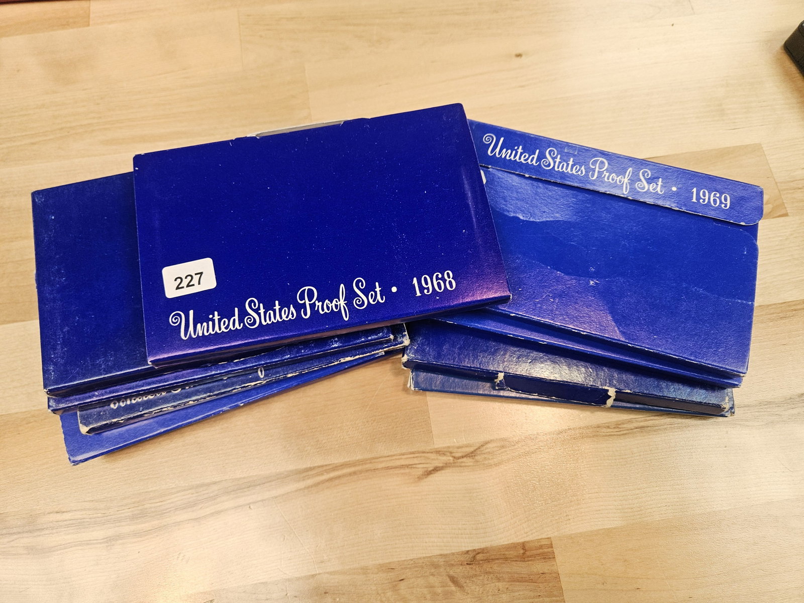 TEN Mixed US Proof Sets in OGP: All have the silver 40% Kennedy Half Dollar