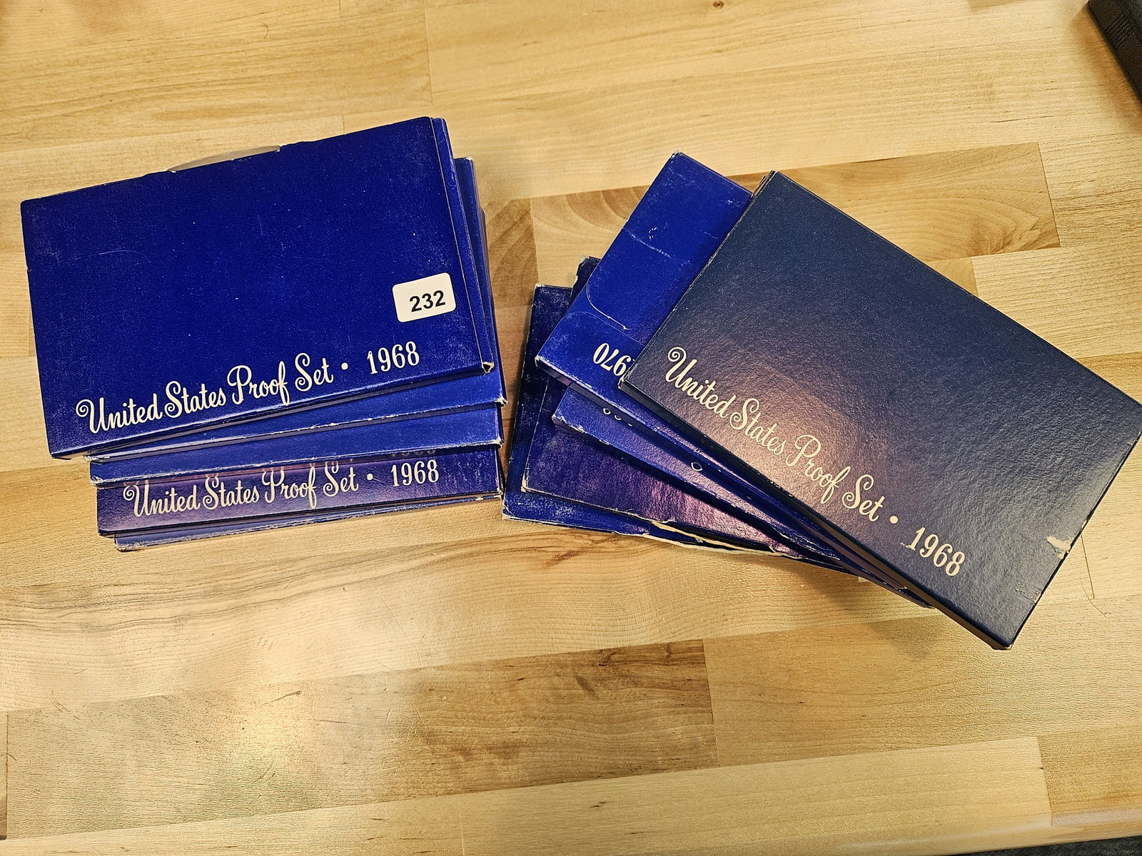 TEN Mixed US Proof Sets in OGP: All have the silver 40% Kennedy Half Dollar 