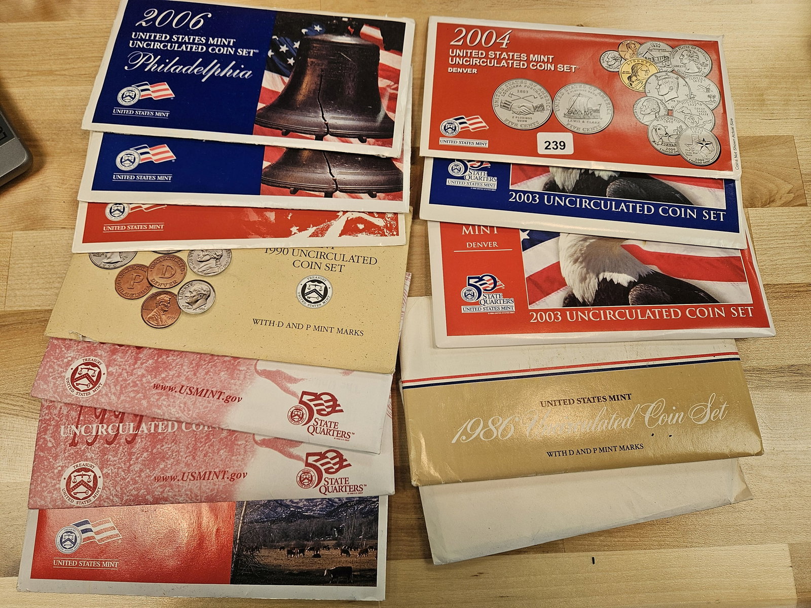 Twelve mixed US Mint Sets in OGP: Mixed 