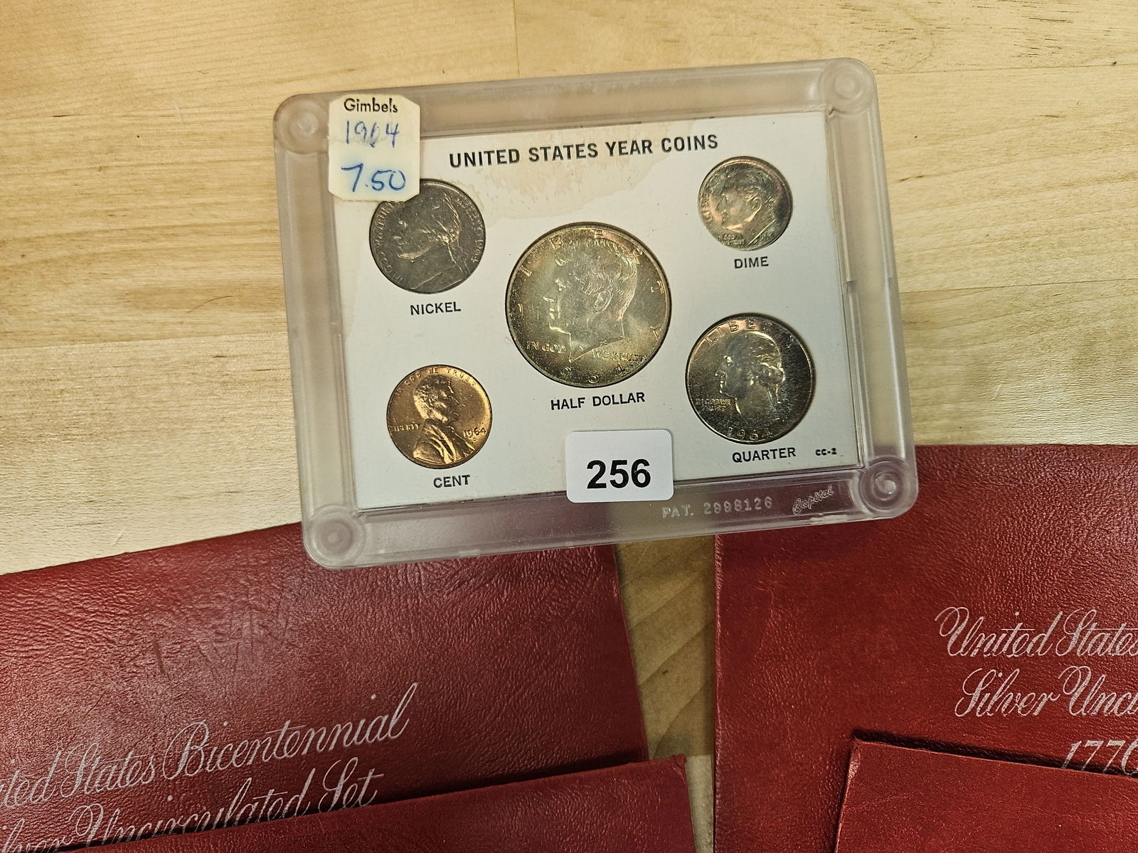 SIX GEM Brilliant Uncirculated Silver 3-Coin Bicentennial Sets - 2
