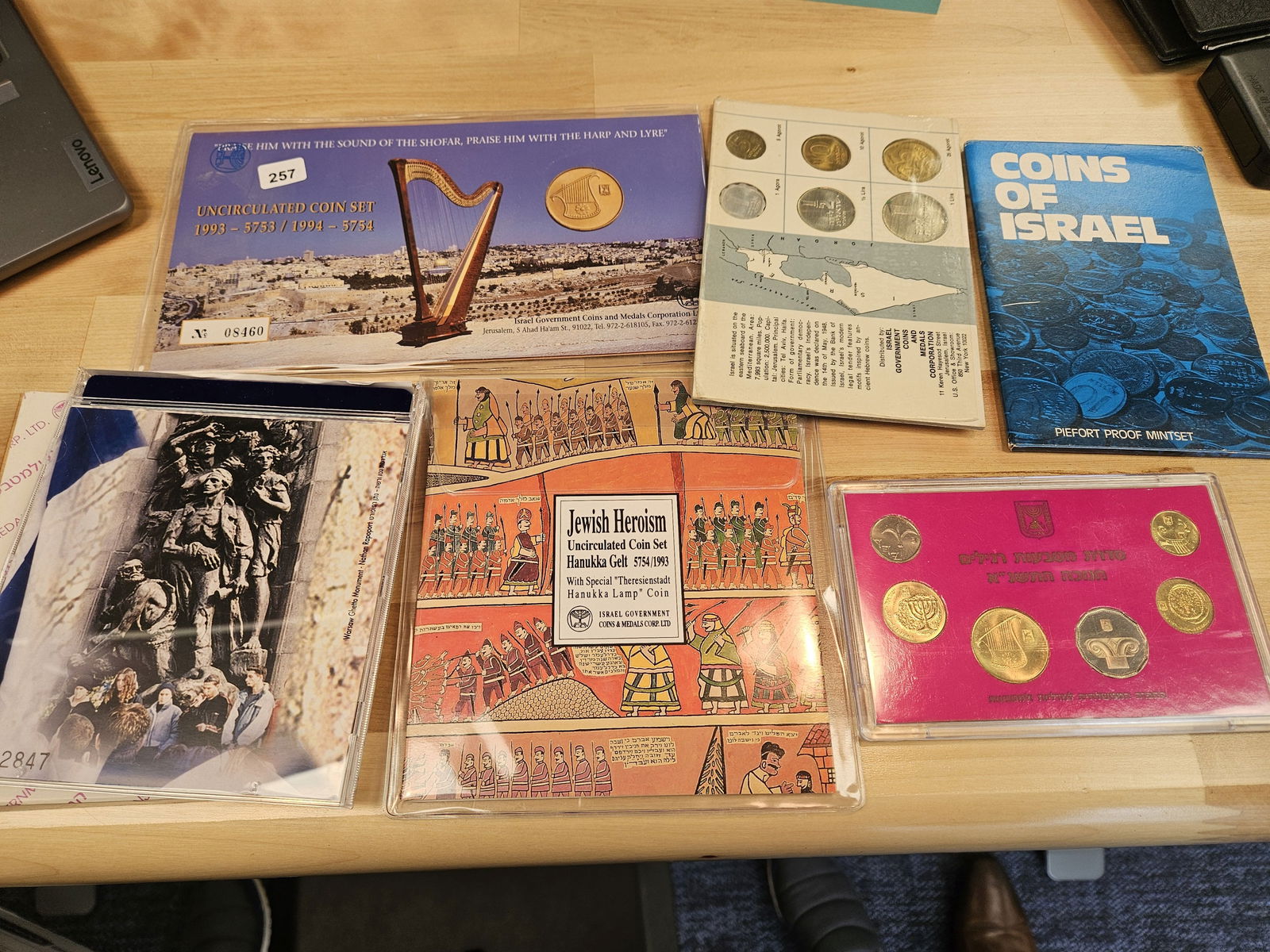 Twelve lovely, mixed, coin sets from Israel - 2