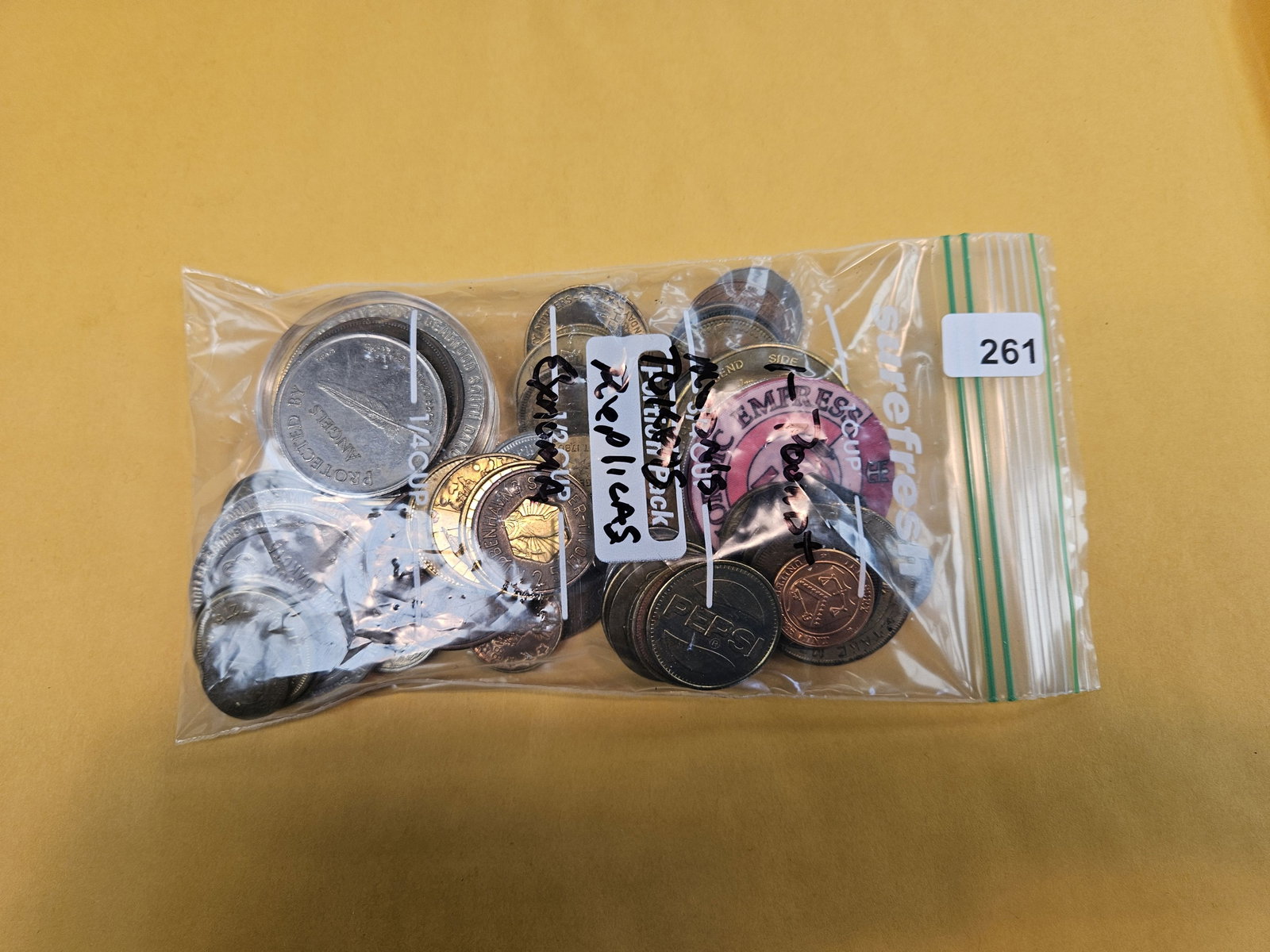 EXONUMIA!: One Pound of mixed token and medals 