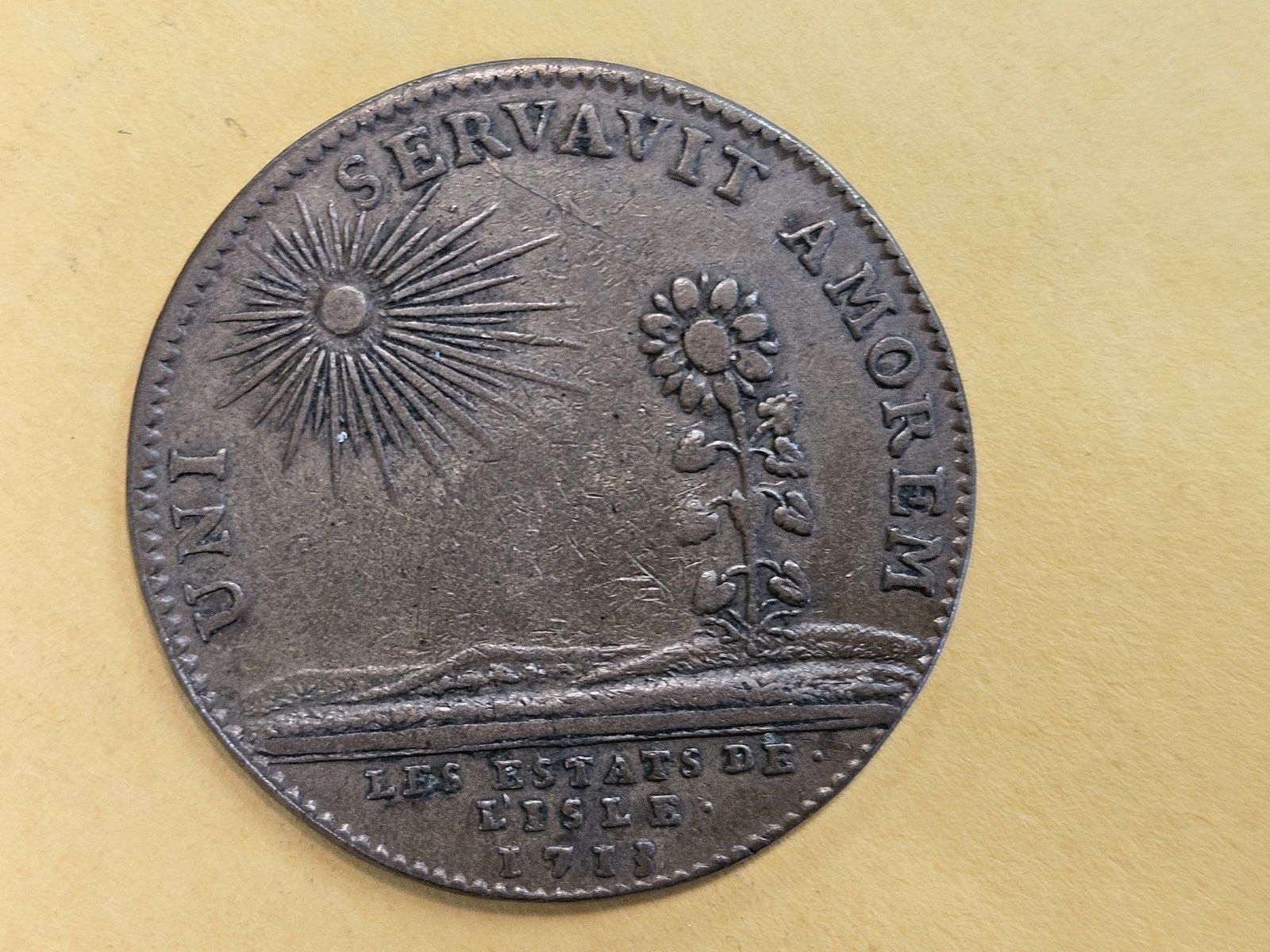 Scarce 1713 France Counter-Token - 3