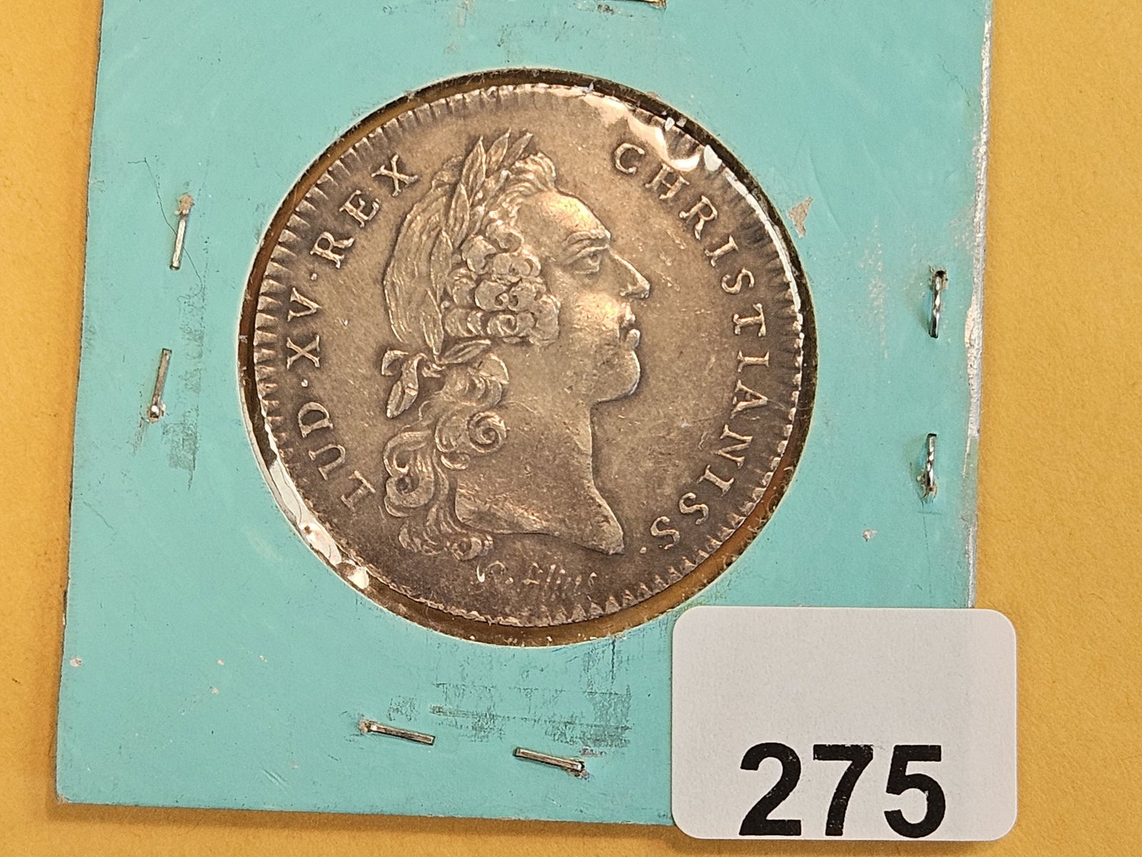 Rare! 1750 silver French Token in Choice About Uncirculated - 2