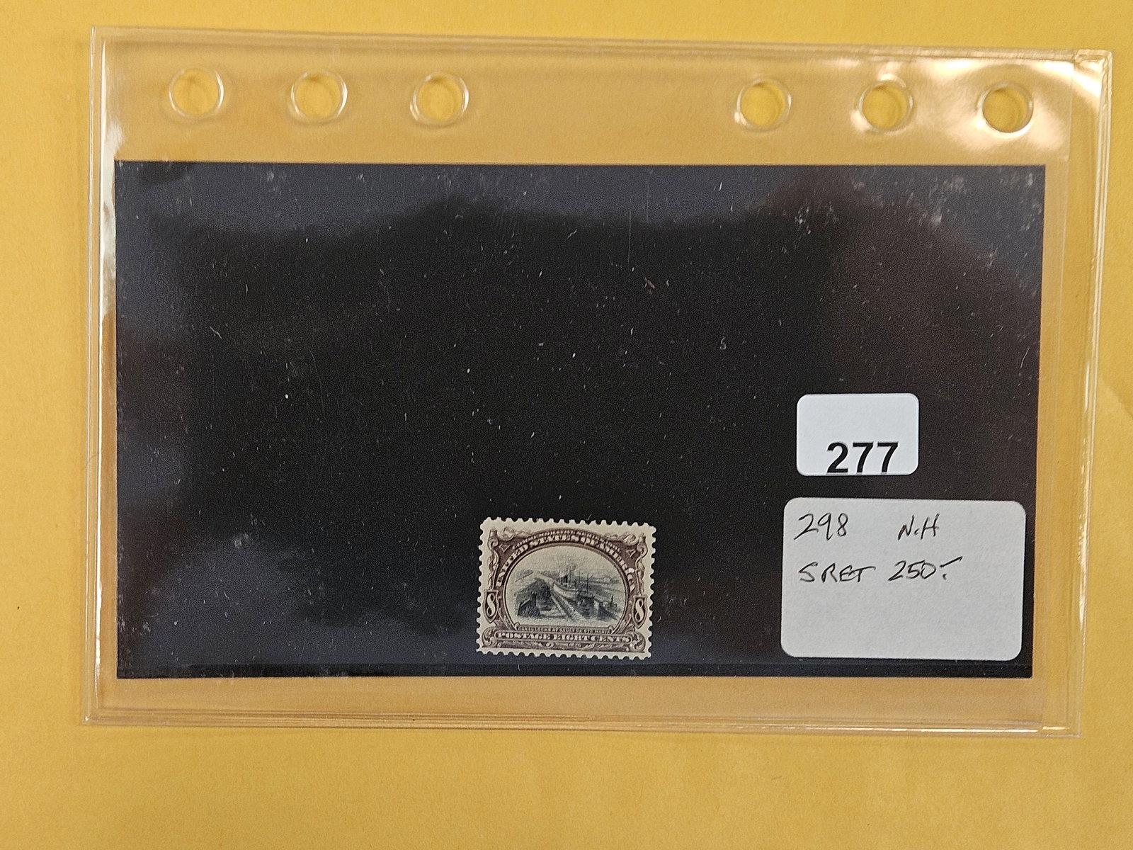 SCARCE PHILATELICS!: Scott 298: 1901 8c Pan American Exposition: Canal Locks at Sault Ste. Marie. New. Never Hinged!