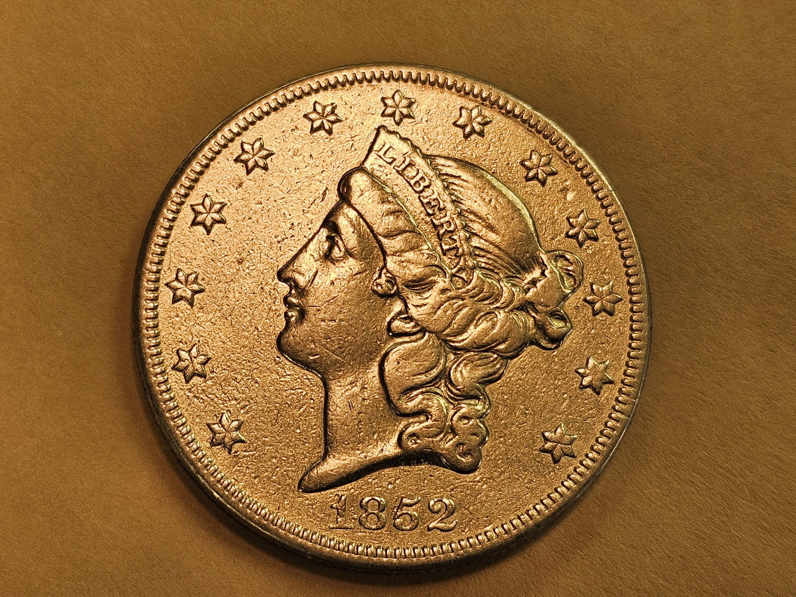 * GOLD * SEMI-KEY! 1852-O Gold Liberty Head Twenty Dollar Double Eagle - 4