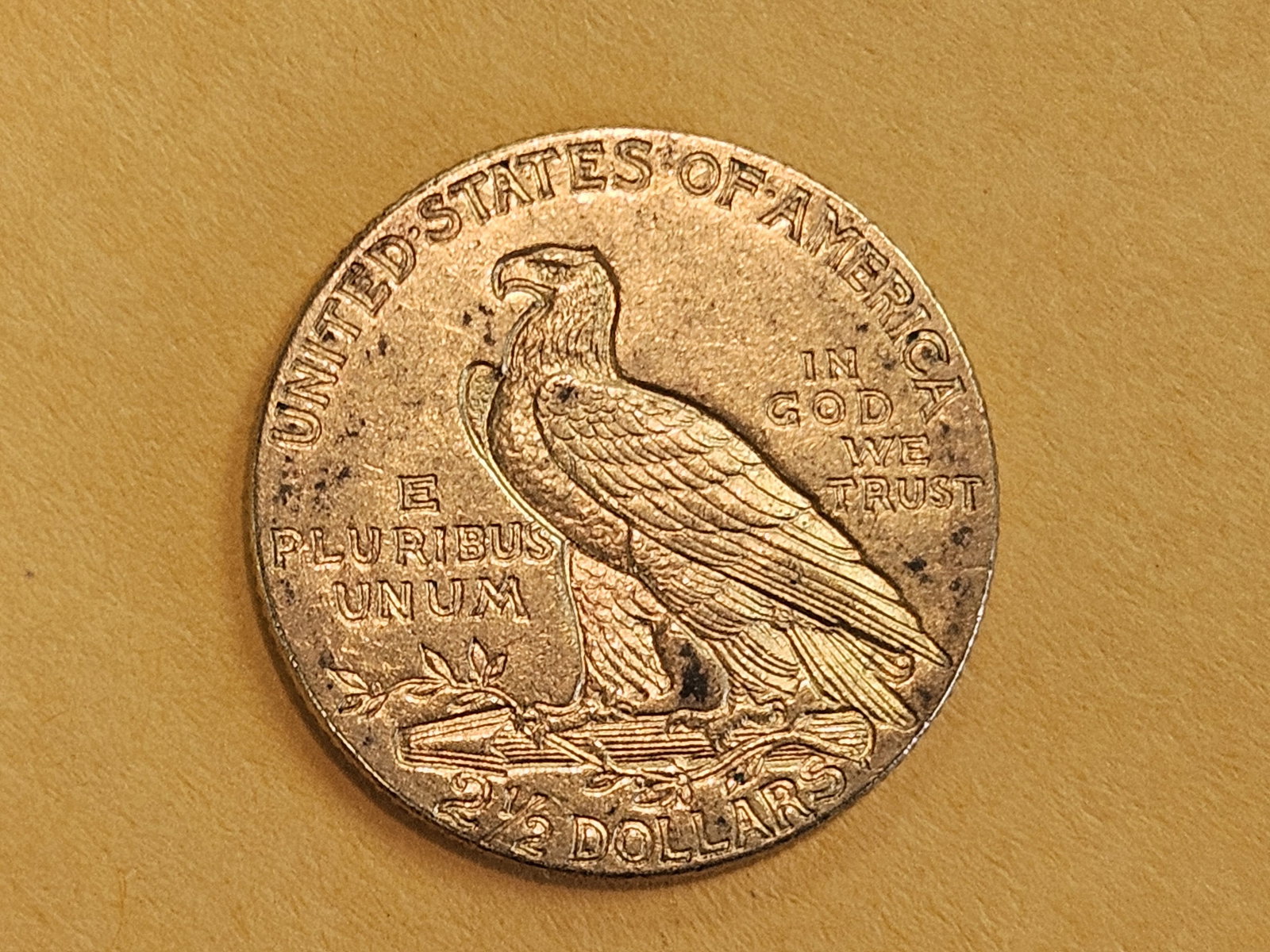 GOLD! Brilliant About Uncirculated plus 1912 Gold Indian Head $2.5 Dollars - 5