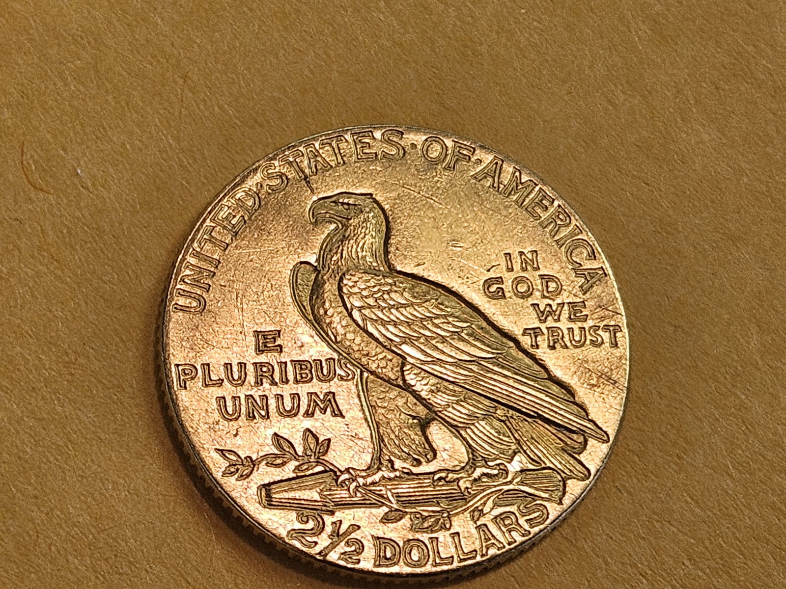 GOLD! Brilliant About Uncirculated plus 1911 Gold Indian Head $2.5 Dollars - 4