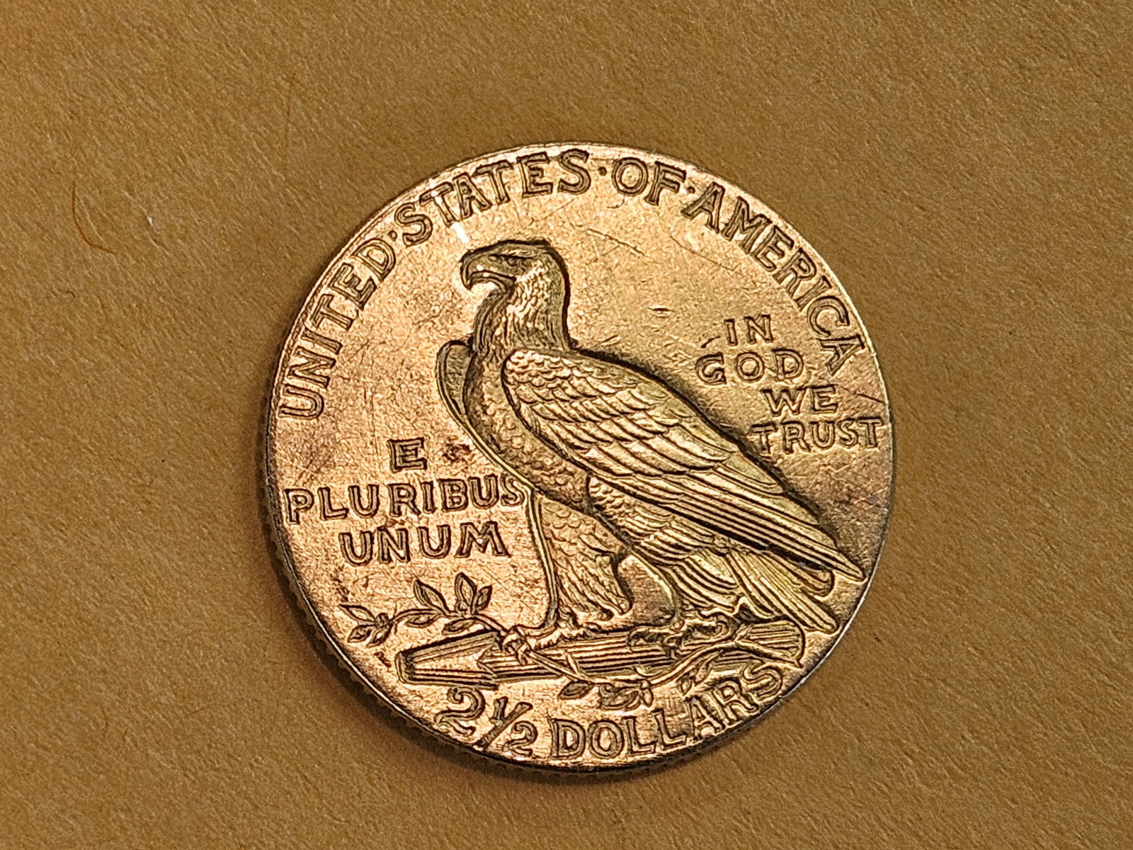 GOLD! Brilliant About Uncirculated plus 1911 Gold Indian Head $2.5 Dollars - 5