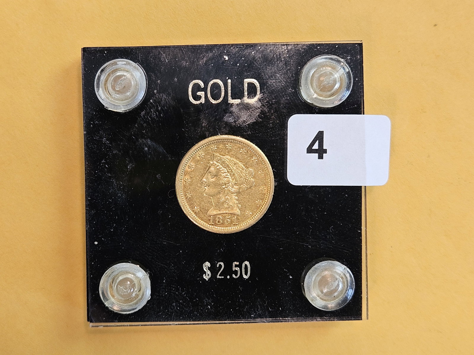 * GOLD * Better Date 1851-O Liberty Head GOLD $2.5 Dollars in About Uncirculated - 2