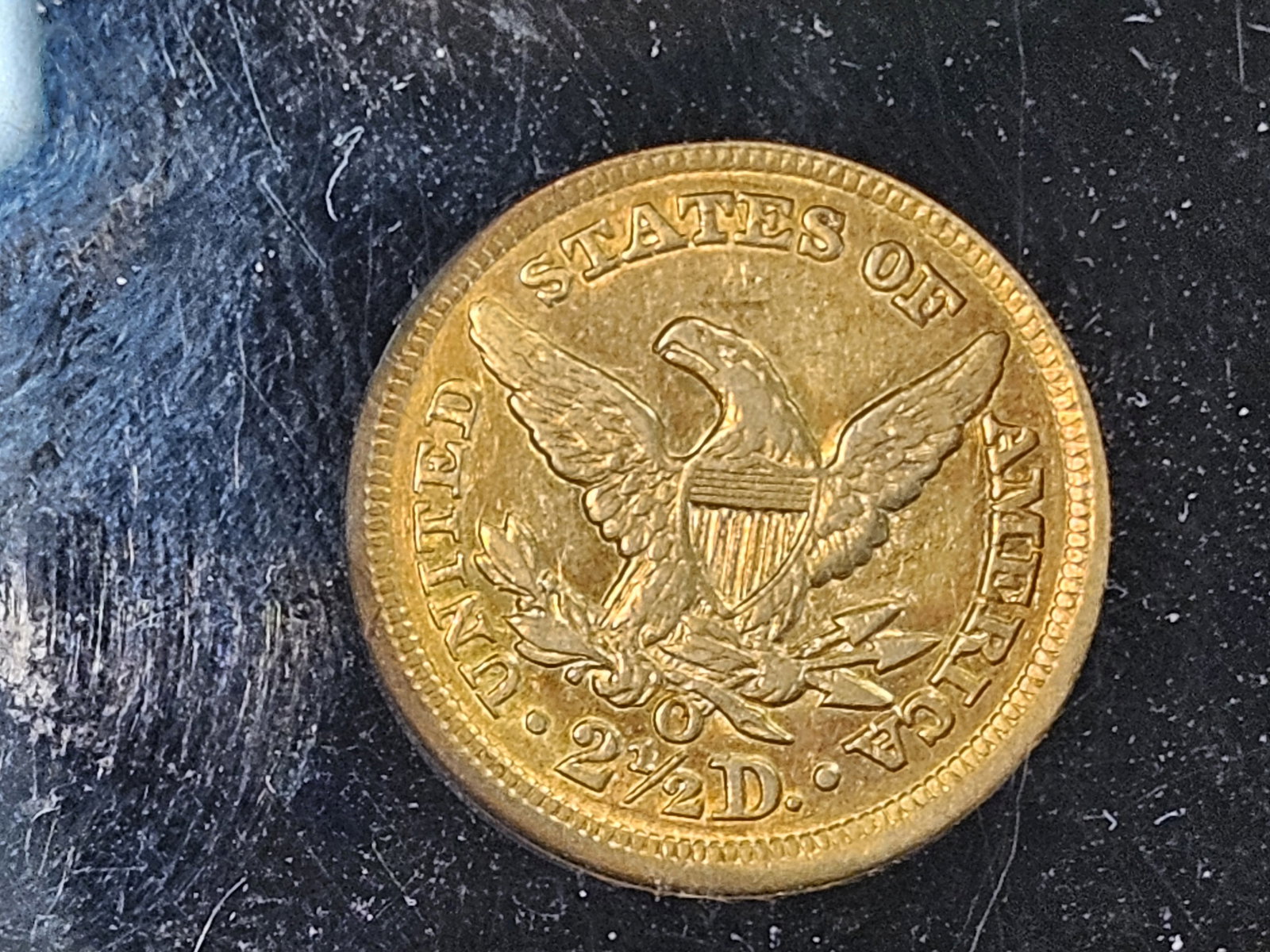 * GOLD * Better Date 1851-O Liberty Head GOLD $2.5 Dollars in About Uncirculated - 7