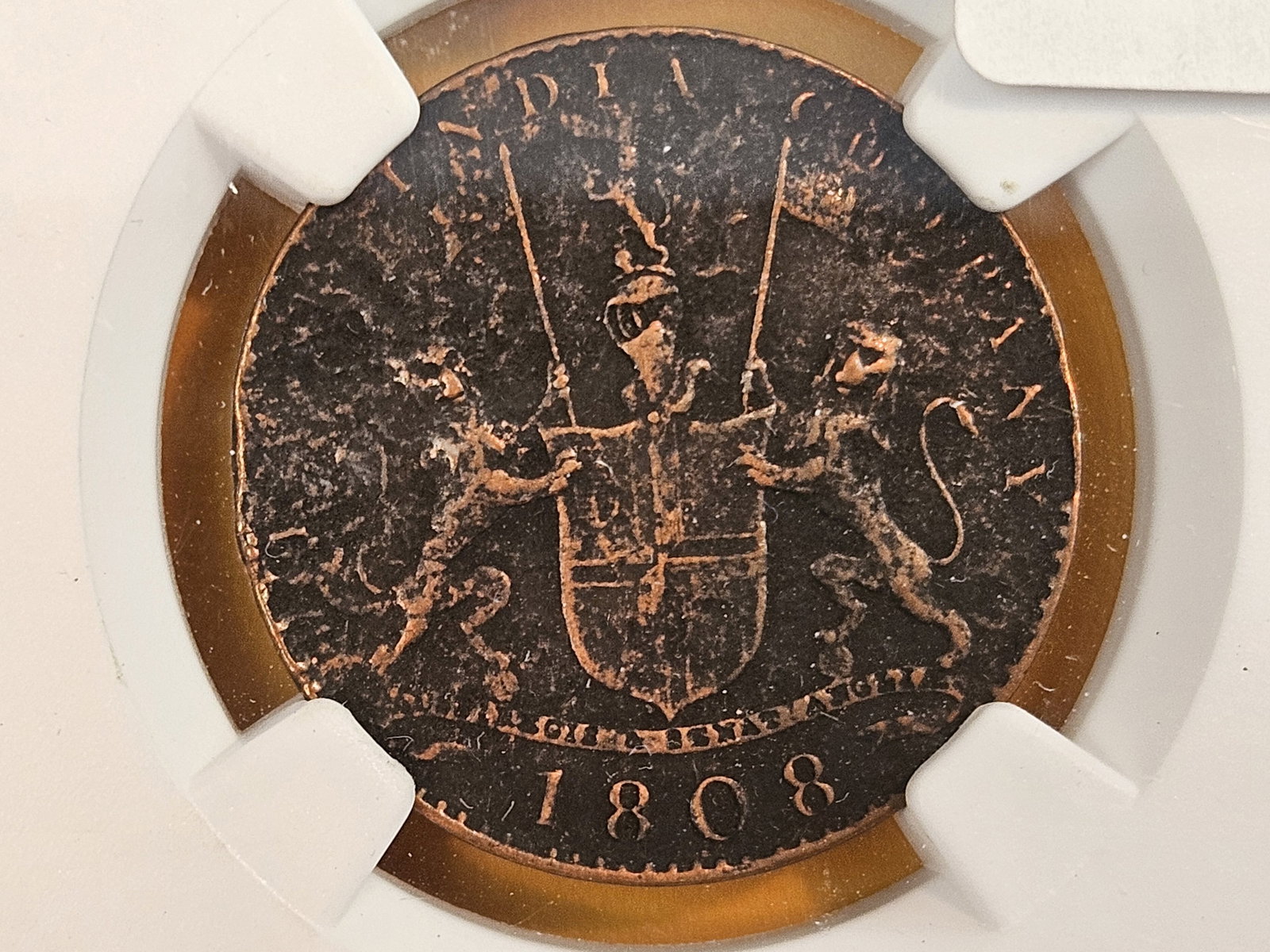 NGC 1808 East India company 10 cash (1 of 4)