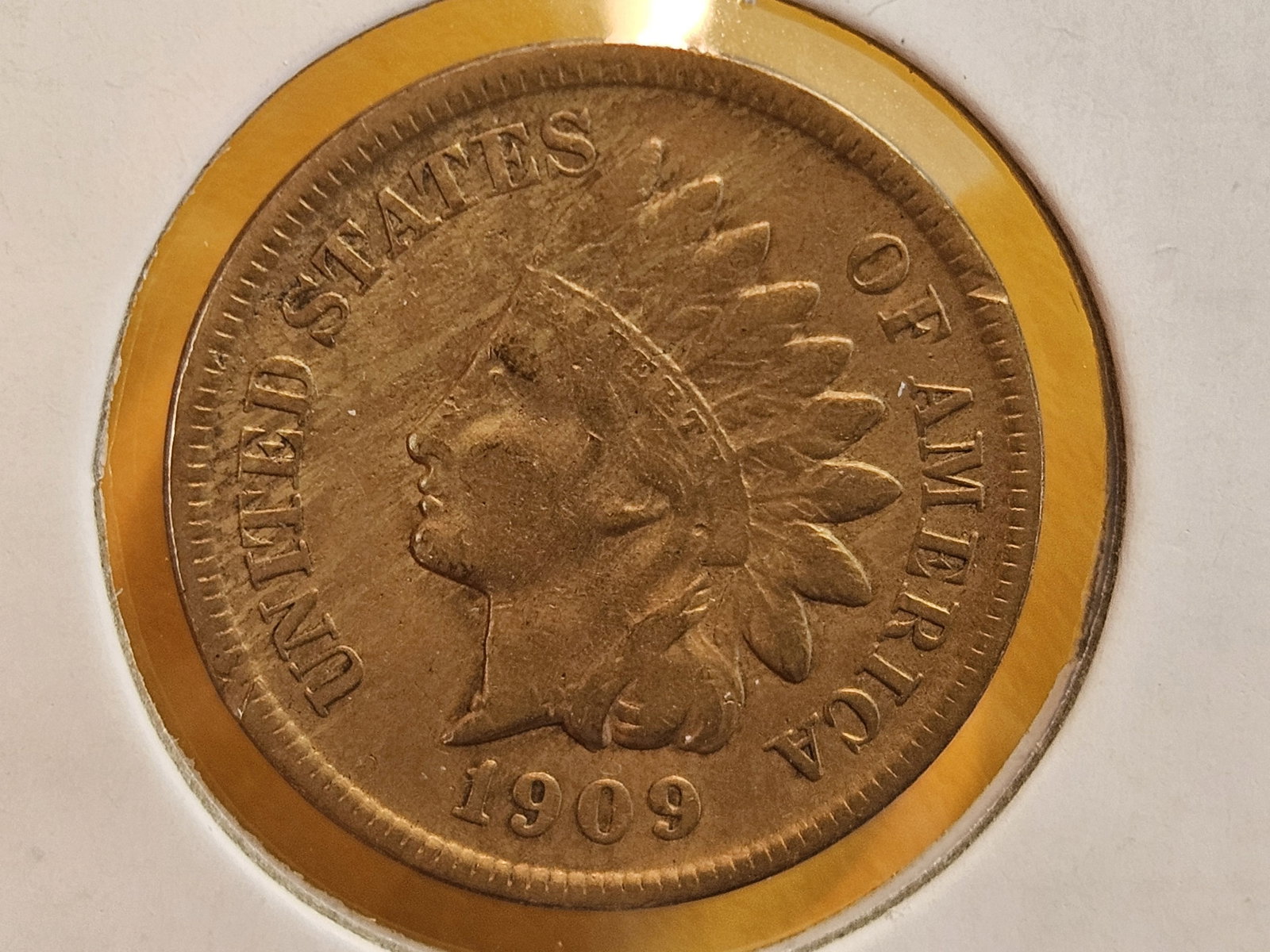 * Semi-Key Date 1909-S Indian cent in Fine - details - 3