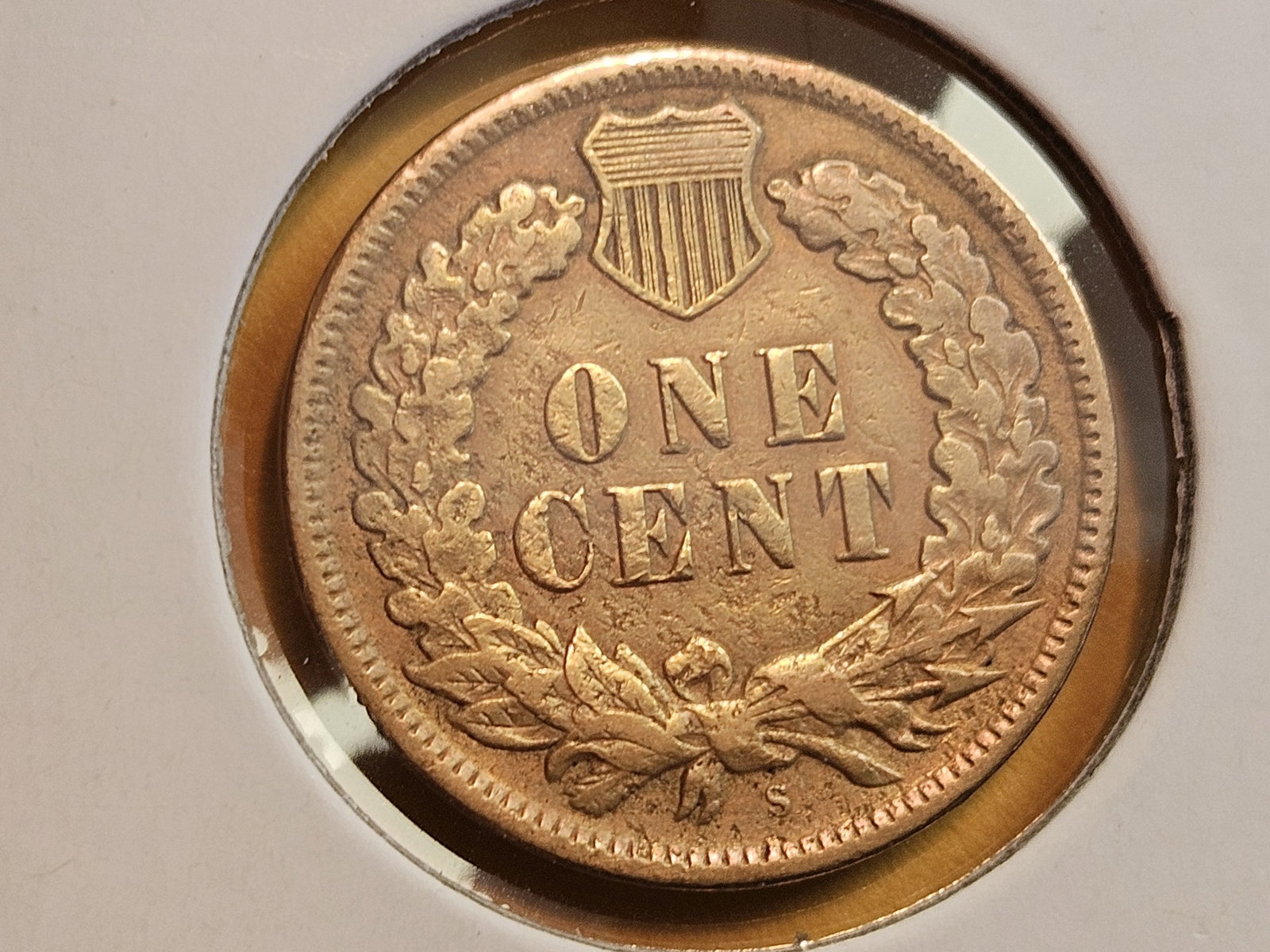 * Semi-Key Date 1909-S Indian cent in Fine - details - 4
