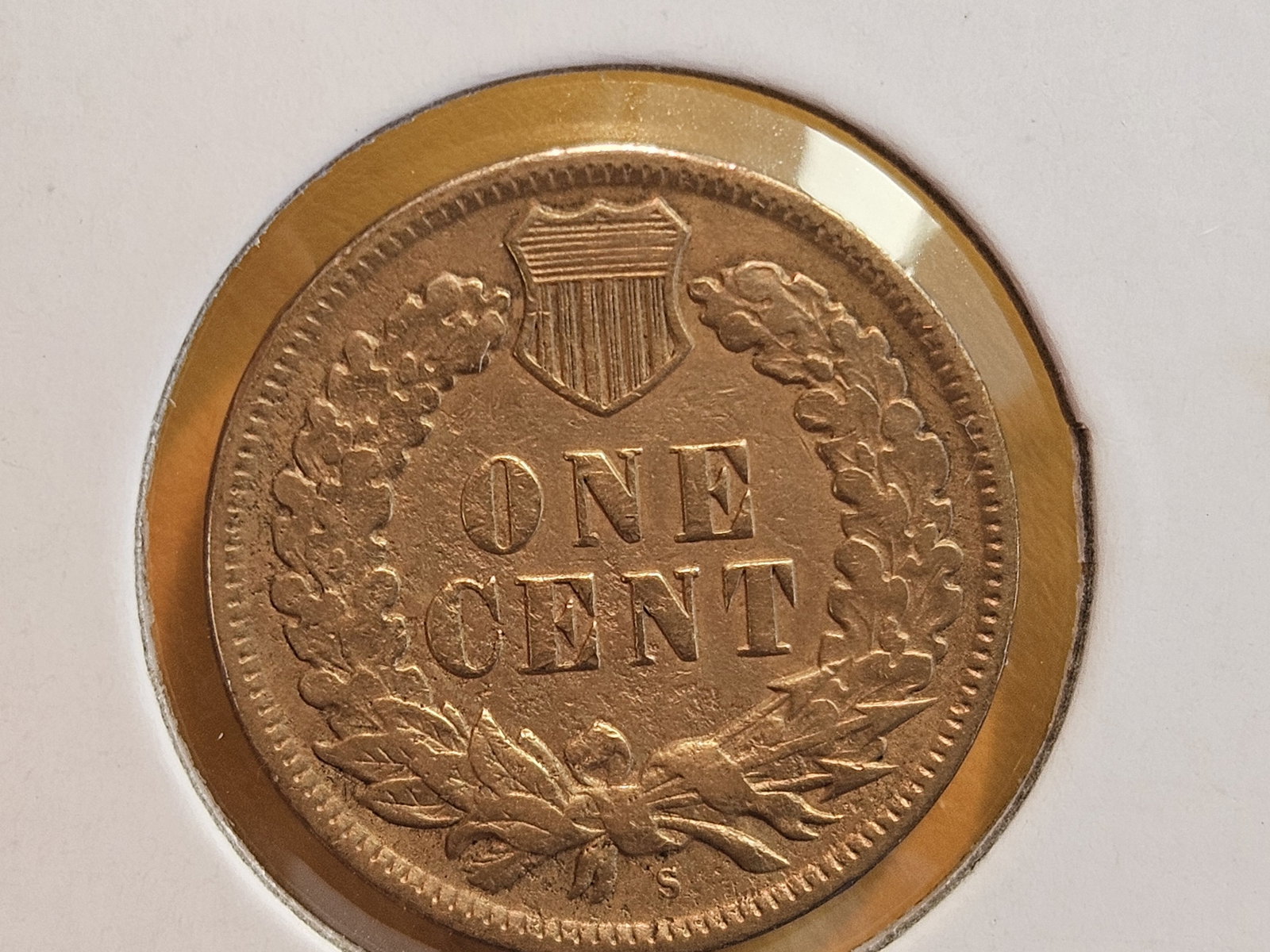 * Semi-Key Date 1909-S Indian cent in Fine - details - 5