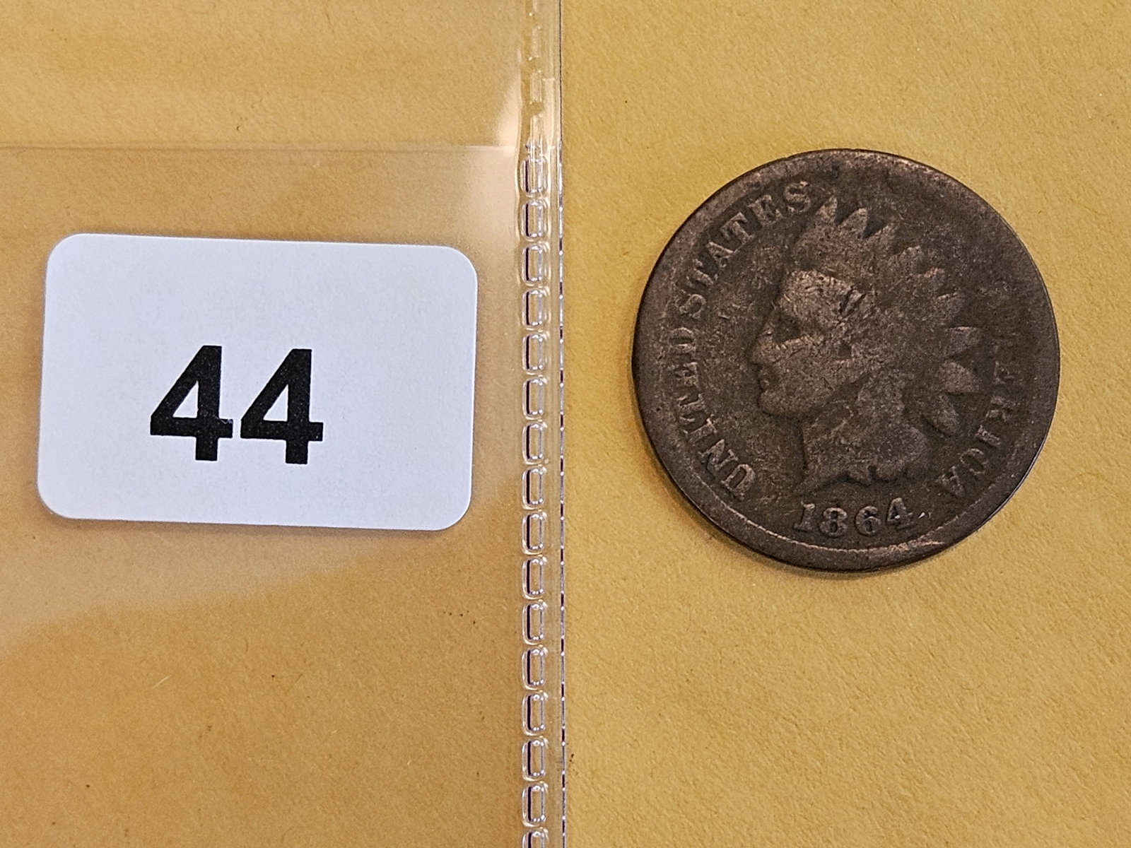Semi-Key 1864-L Indian Cent - 2