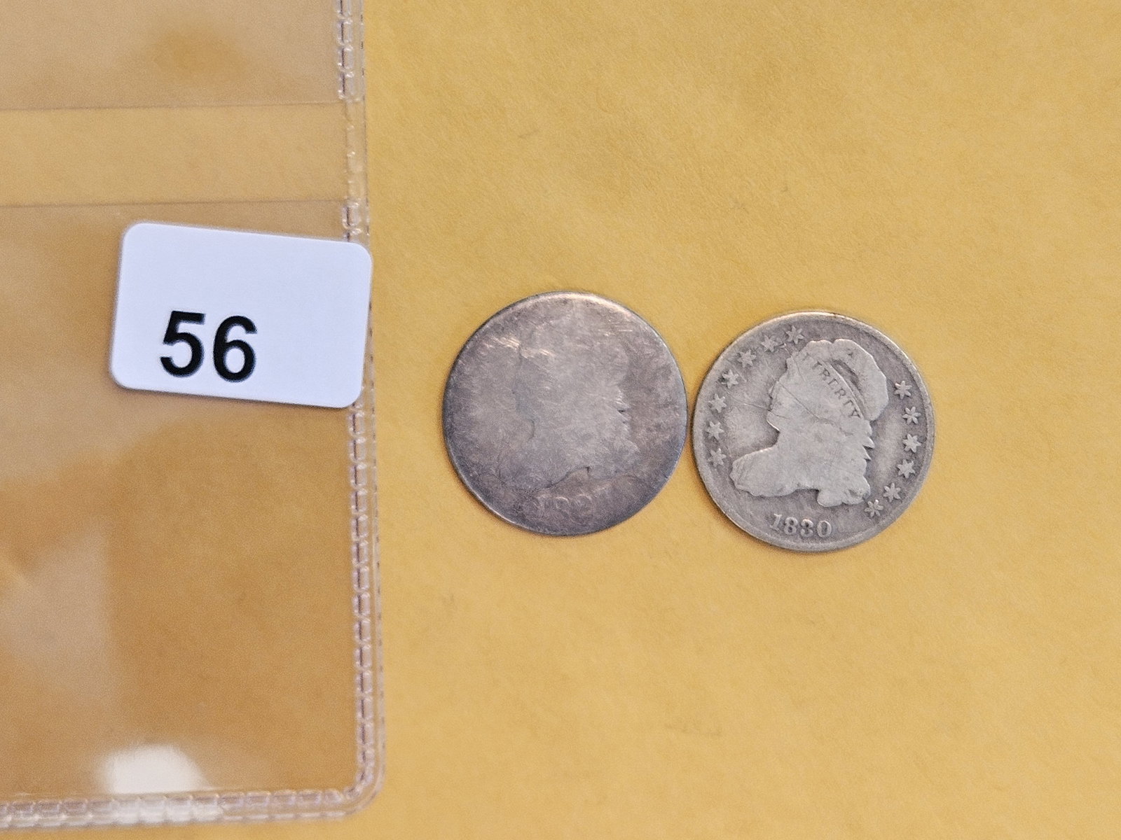 1827 and 1830 Capped Bust silver Dimes - 2