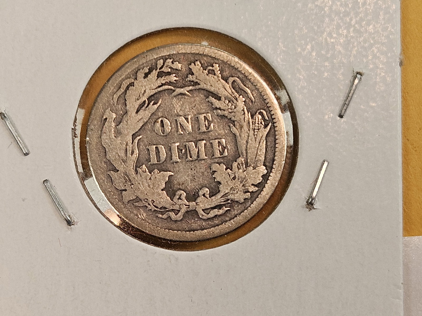 Three Seated Liberty silver Dimes in Good plus to Very Fine plus - 5