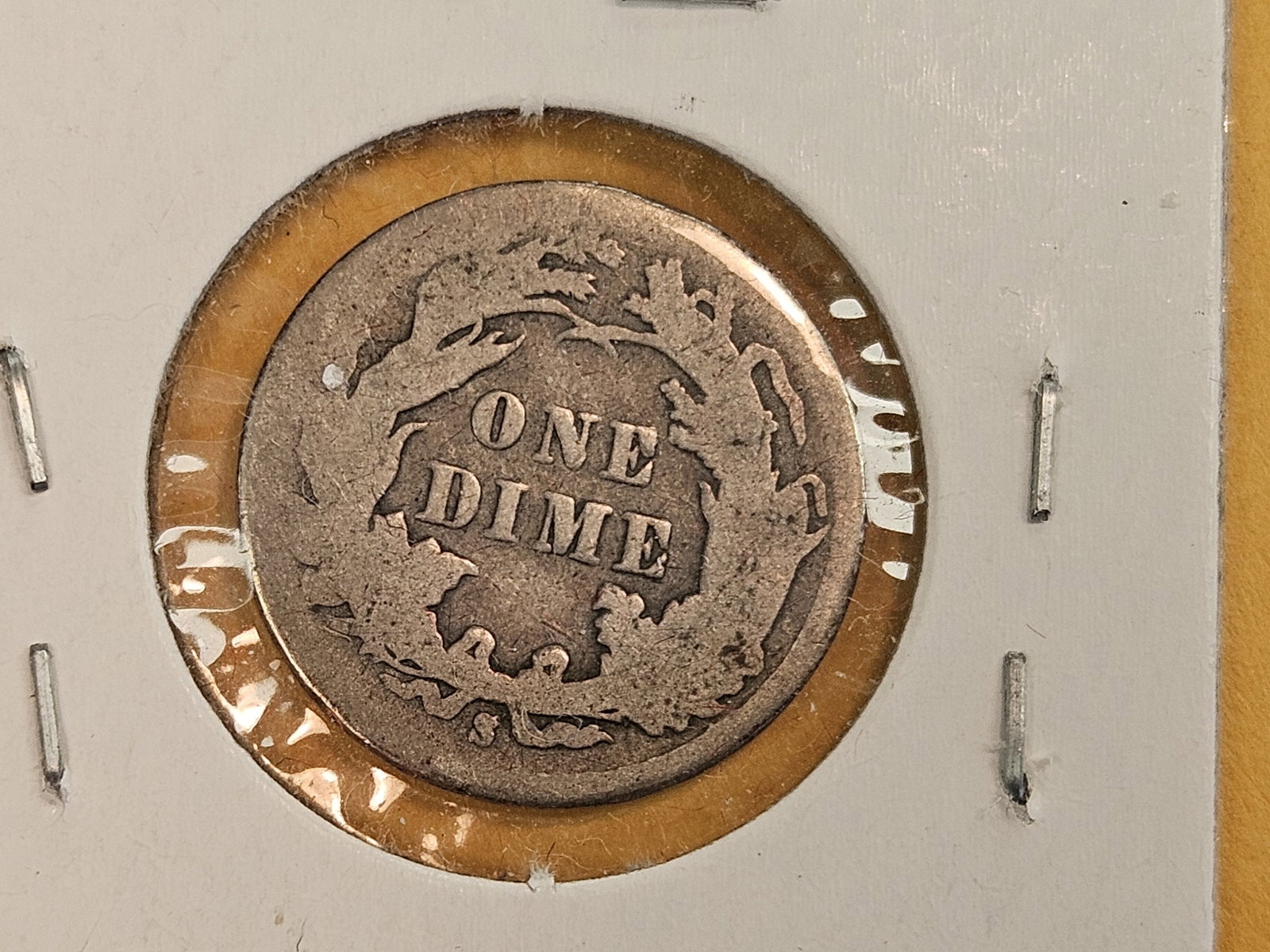 Three Seated Liberty silver Dimes in Good plus to Very Fine plus - 7