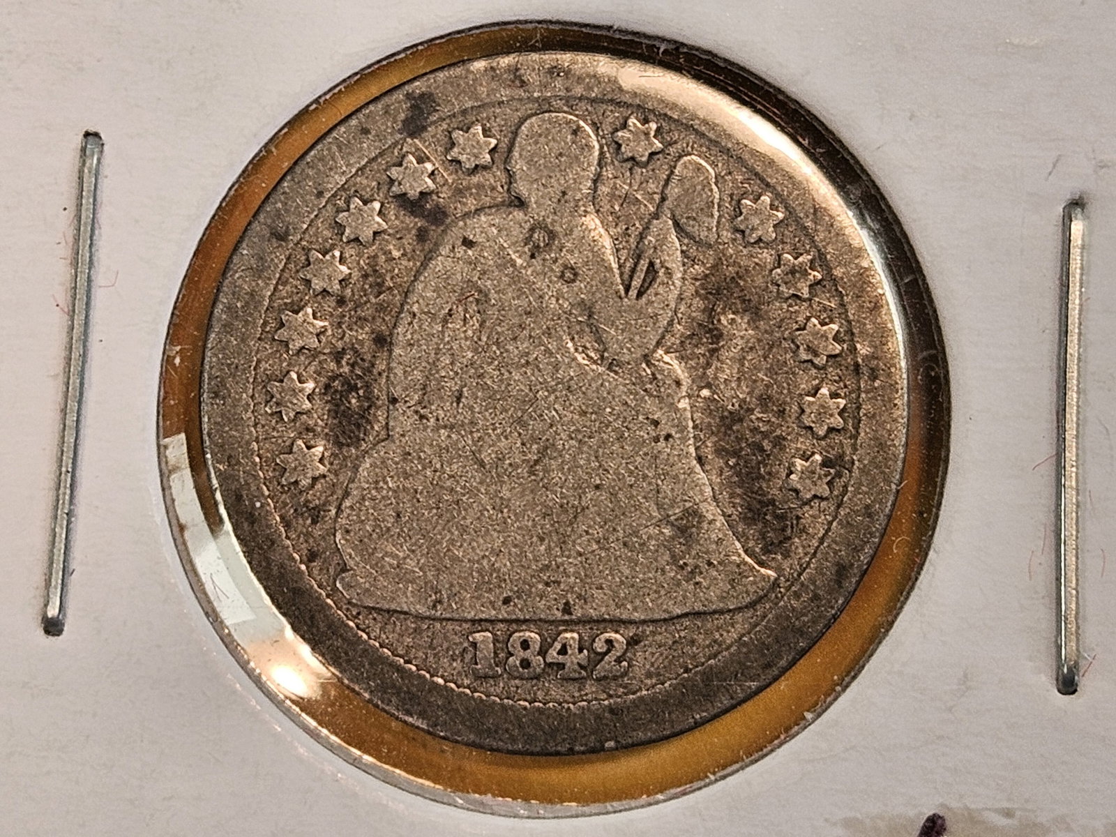 Better date 1842-O Seated Liberty Silver Dime: Circulated 
