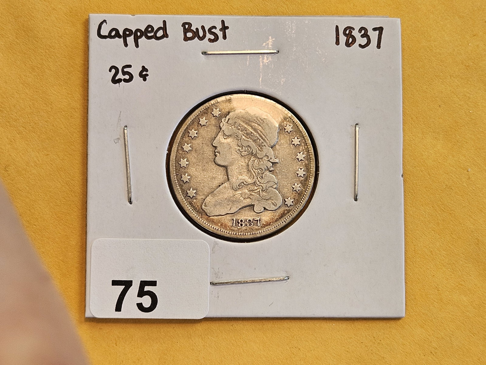 1837 Capped Bust silver Quarter - 2