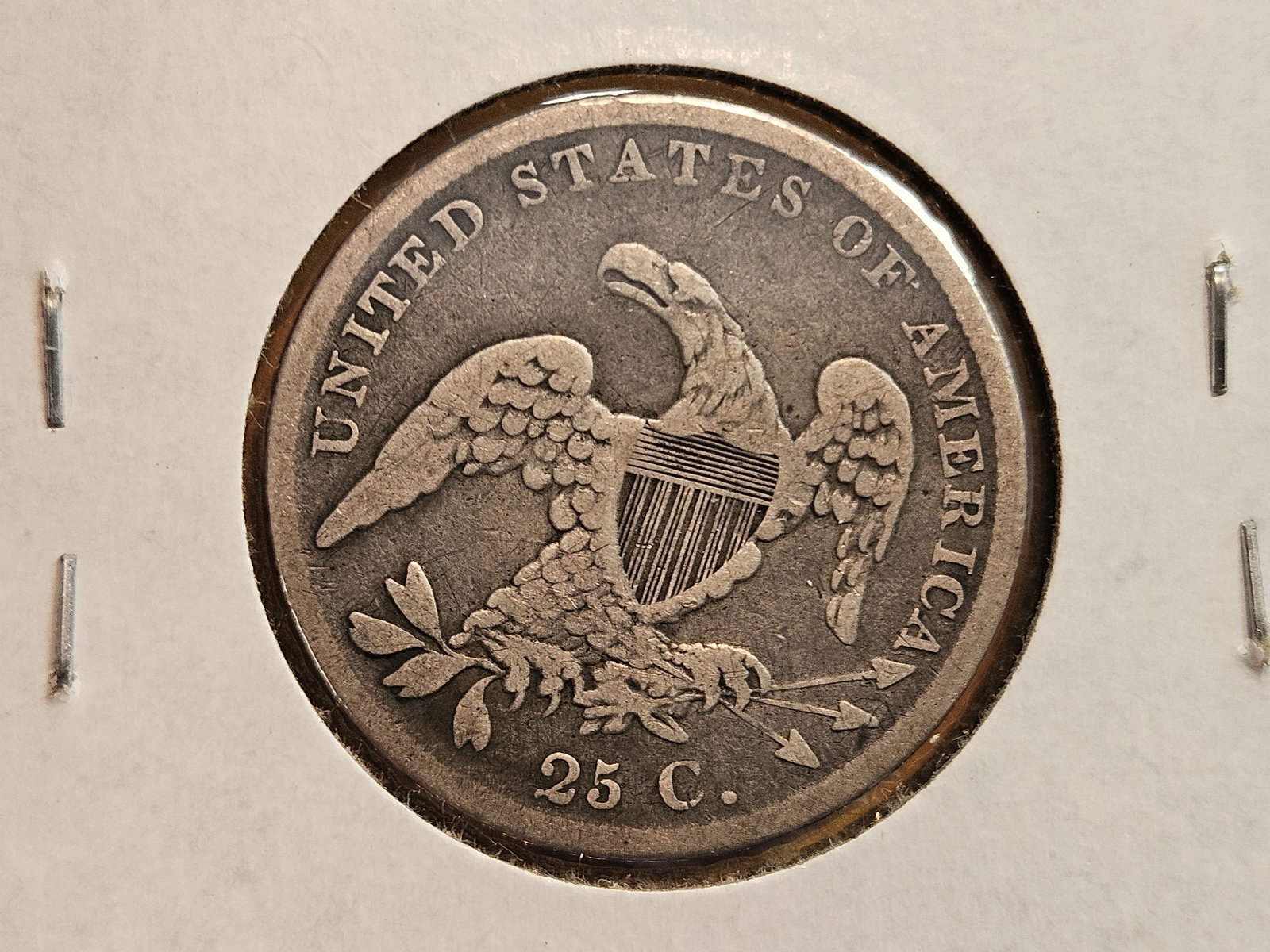 1838 Capped Bust silver Quarter - 3
