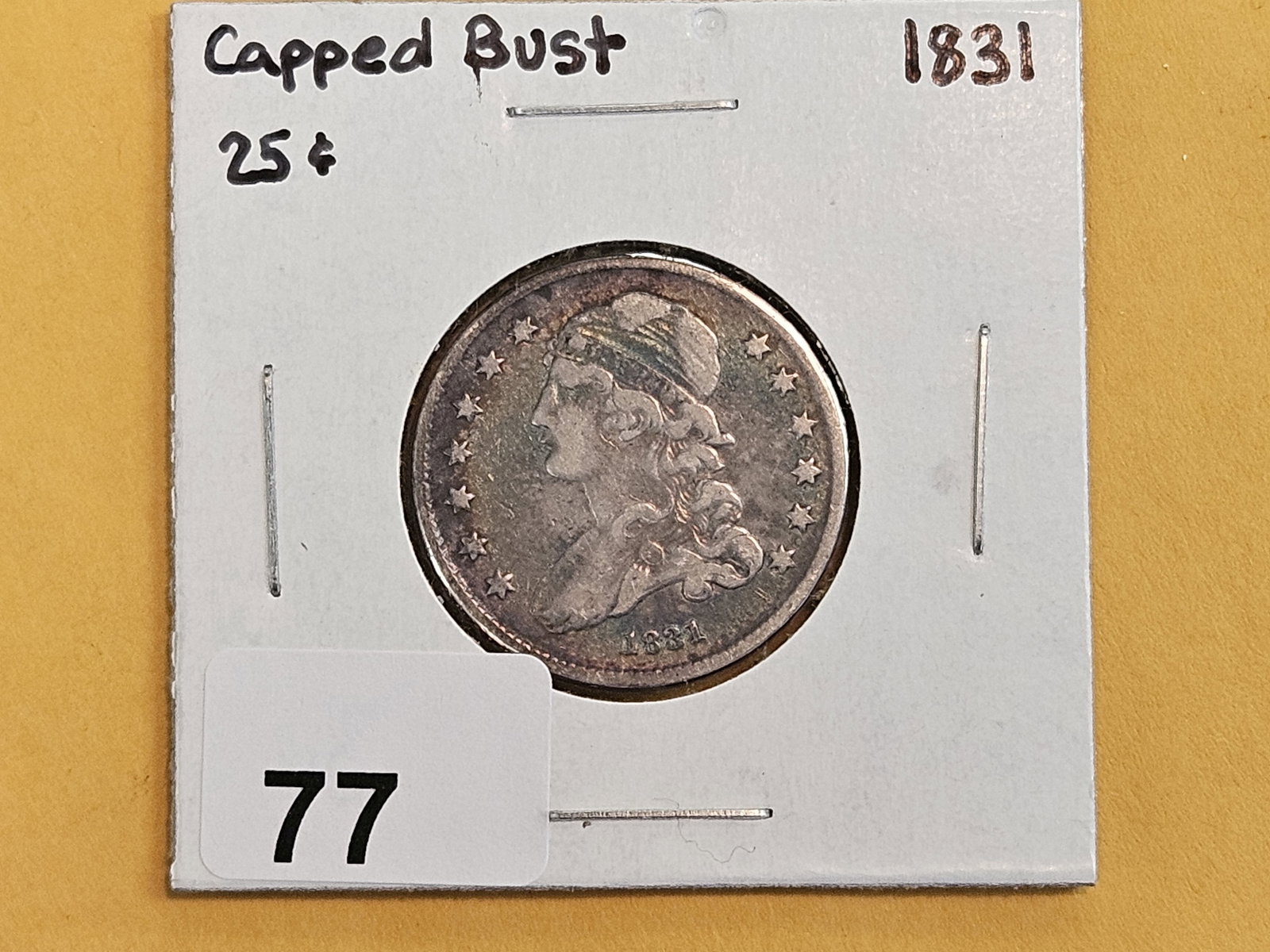1831 Capped Bust silver Quarter - 2