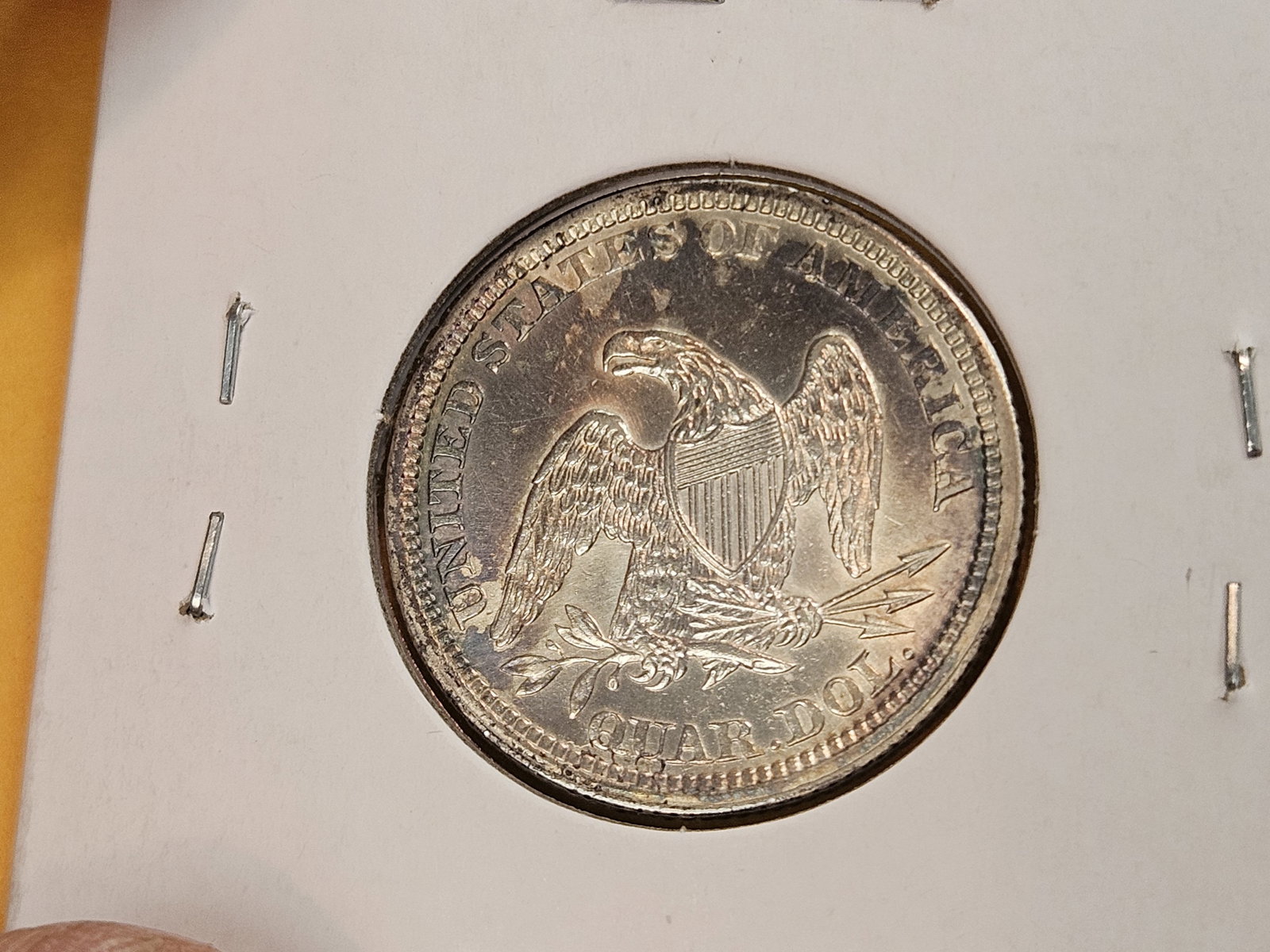 * Brilliant Uncirculated - details 1861 Seated Liberty silver Quarter - 17