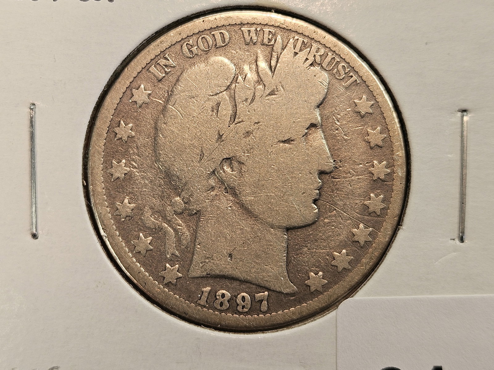 * Semi-Key 1897-O Barber Half Dollar: In Very Good 