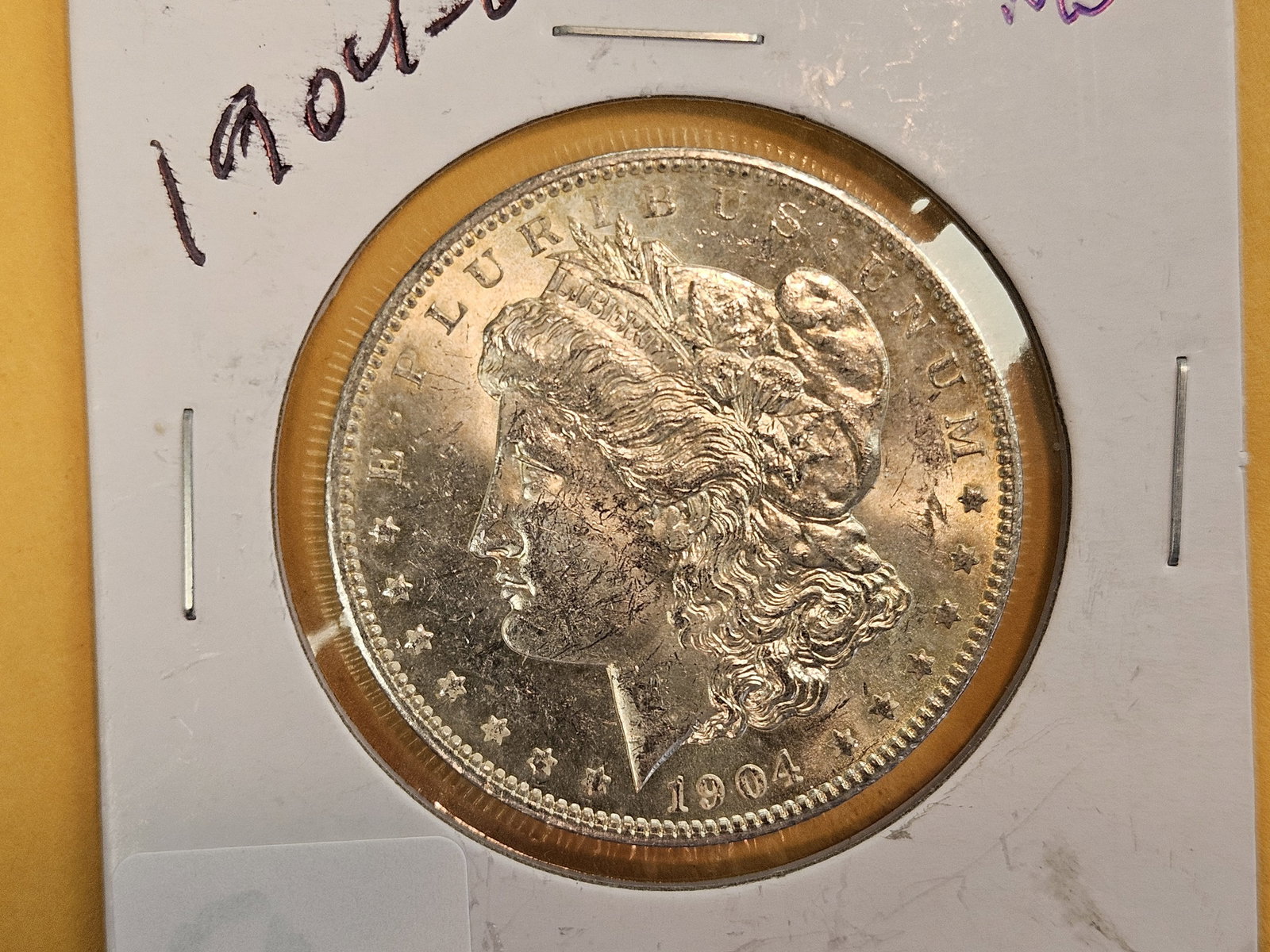 Brilliant Uncirculated 1904-O Morgan Dollar: Good cartwheel 